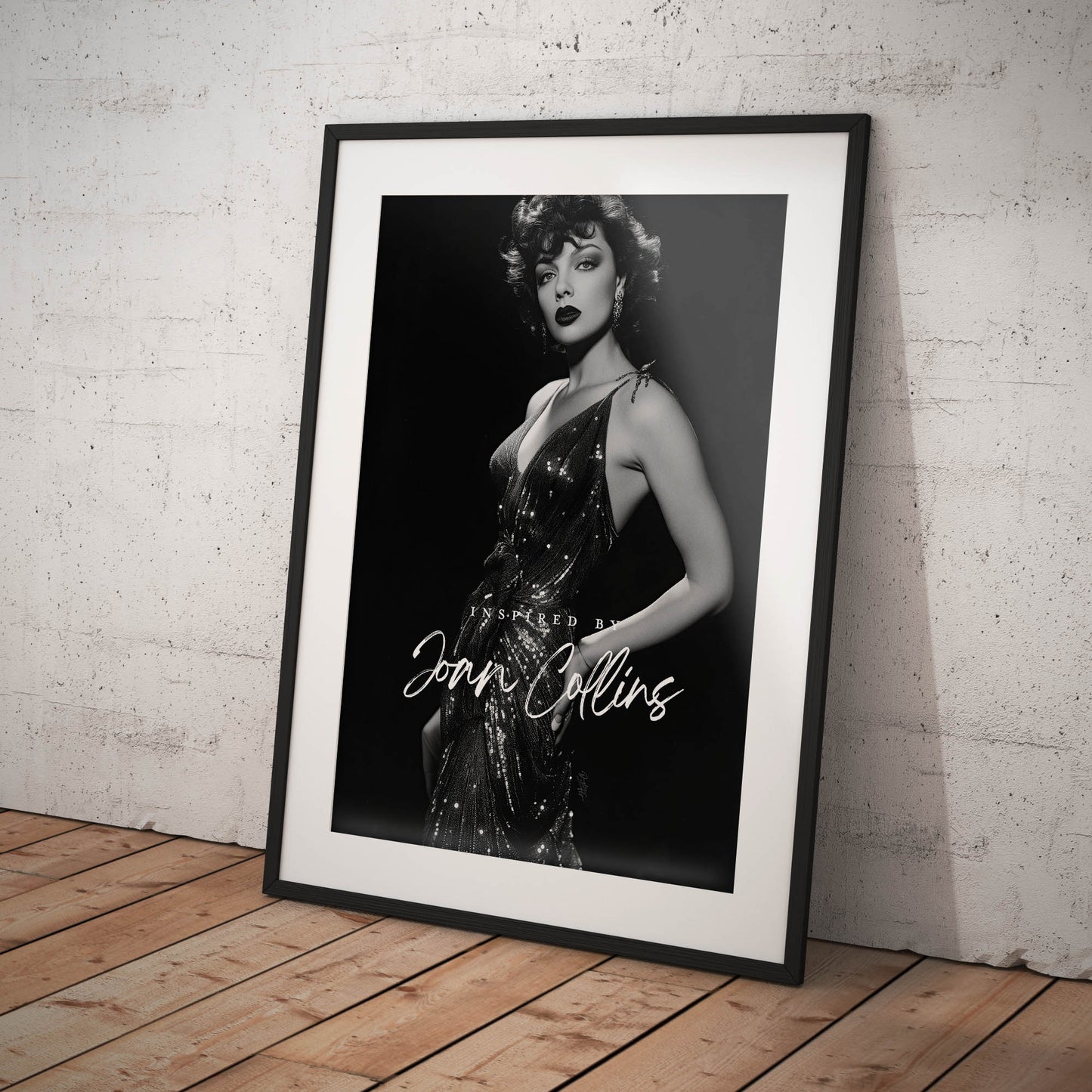 »Joan Collins in Sequin Gown« poster