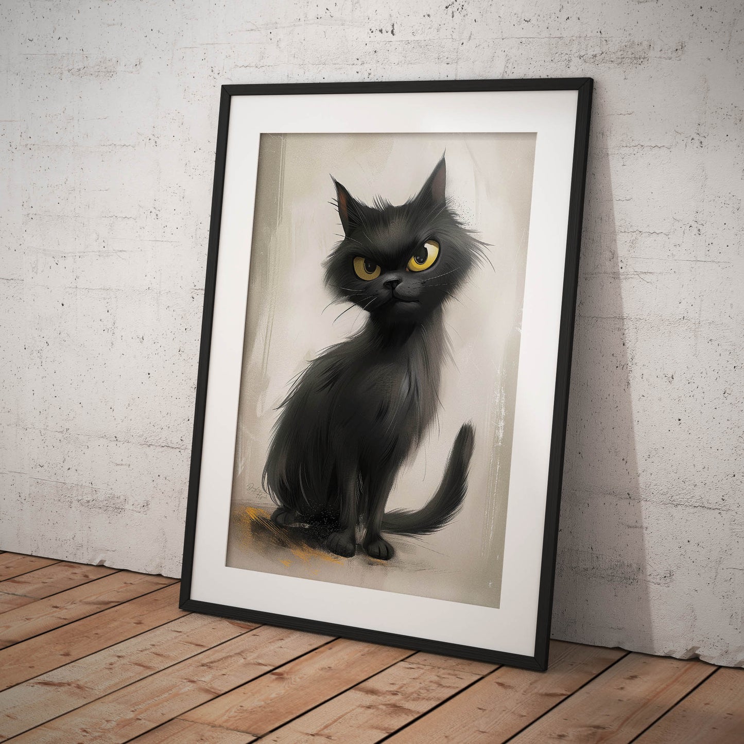 »Purrfectly Grumpy« poster