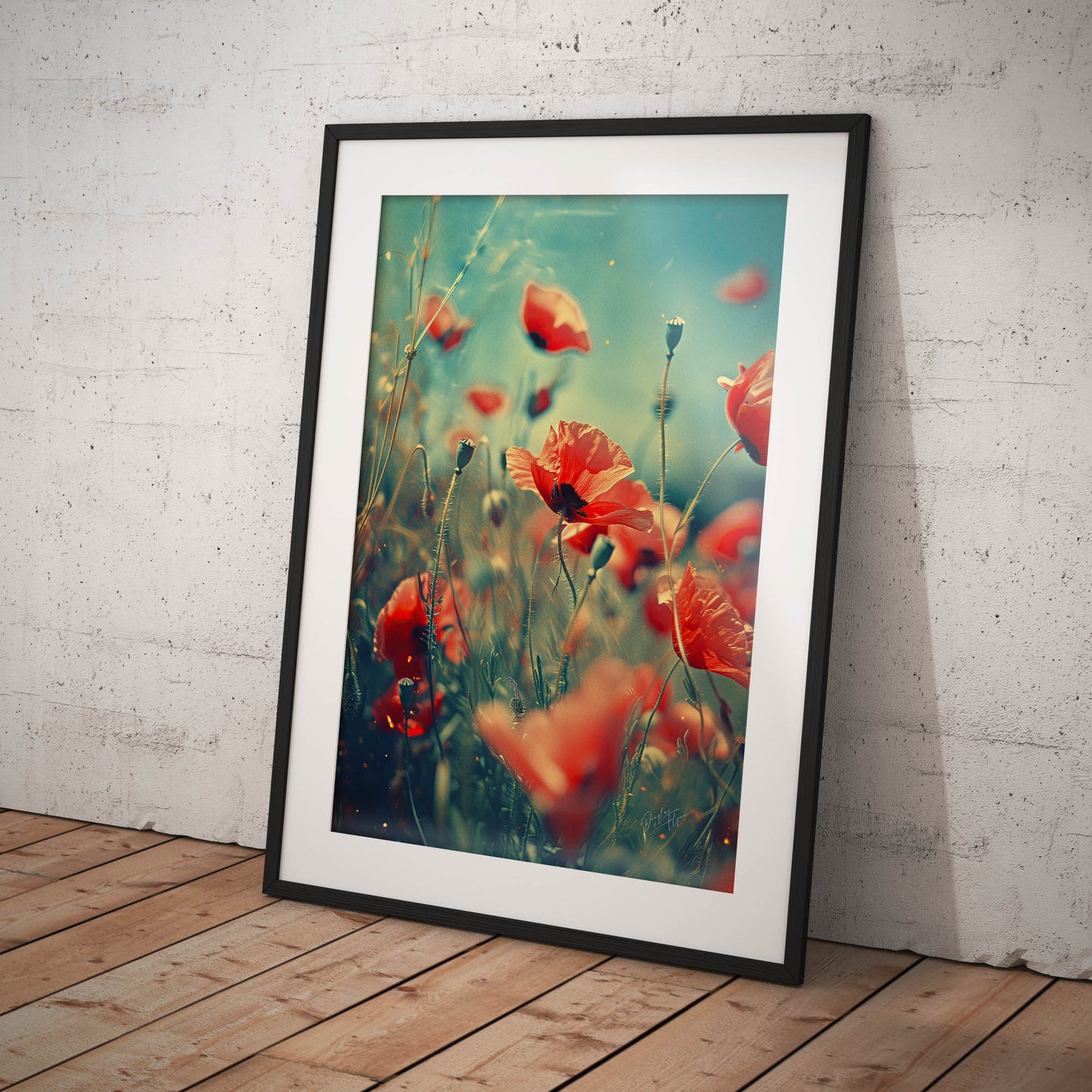 »Whispering Petals«, poster i fri fotografisk stil