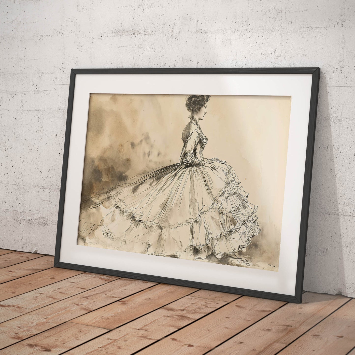 Baroque Inspired Embroidered Petticoat