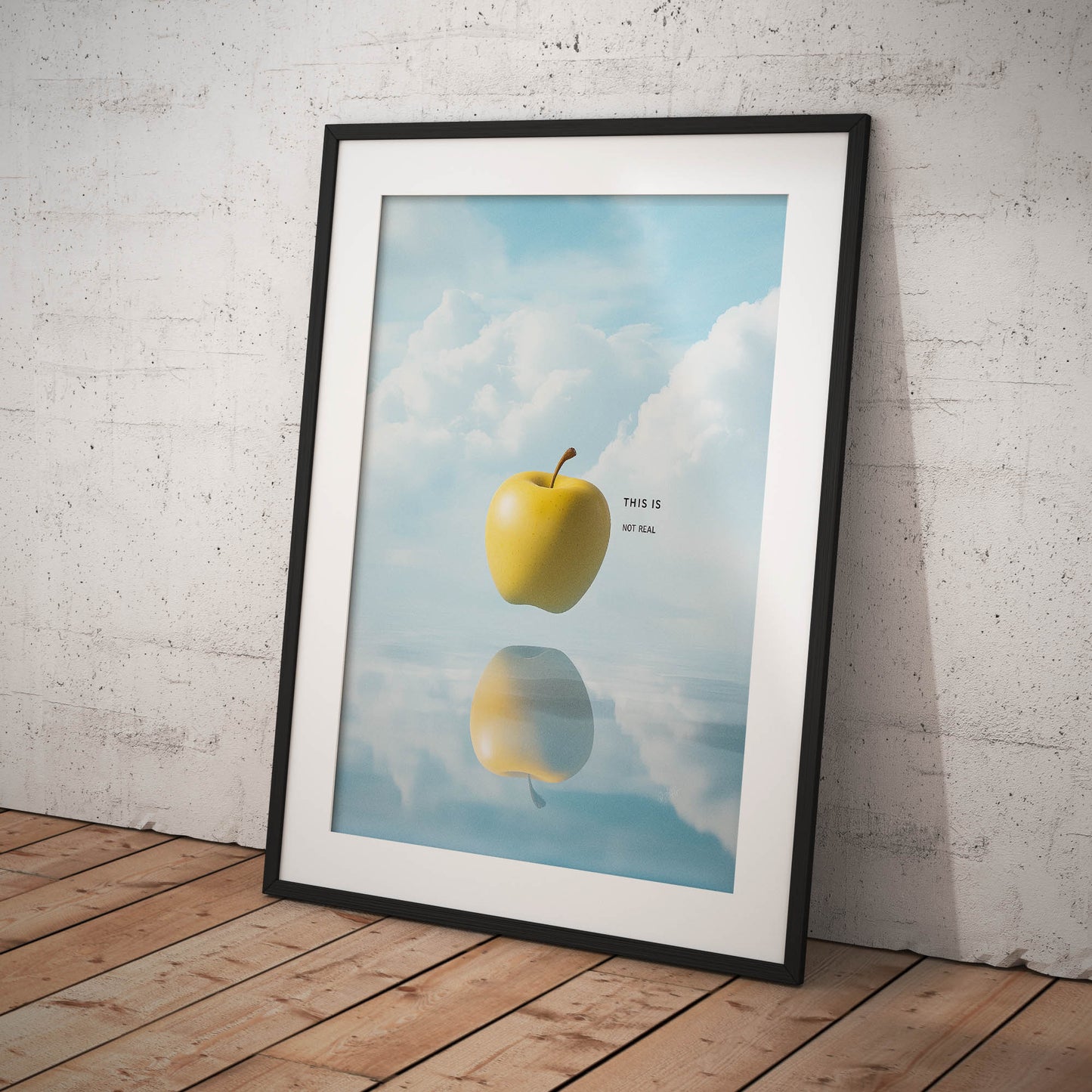 »This Is Not Real«. arty poster