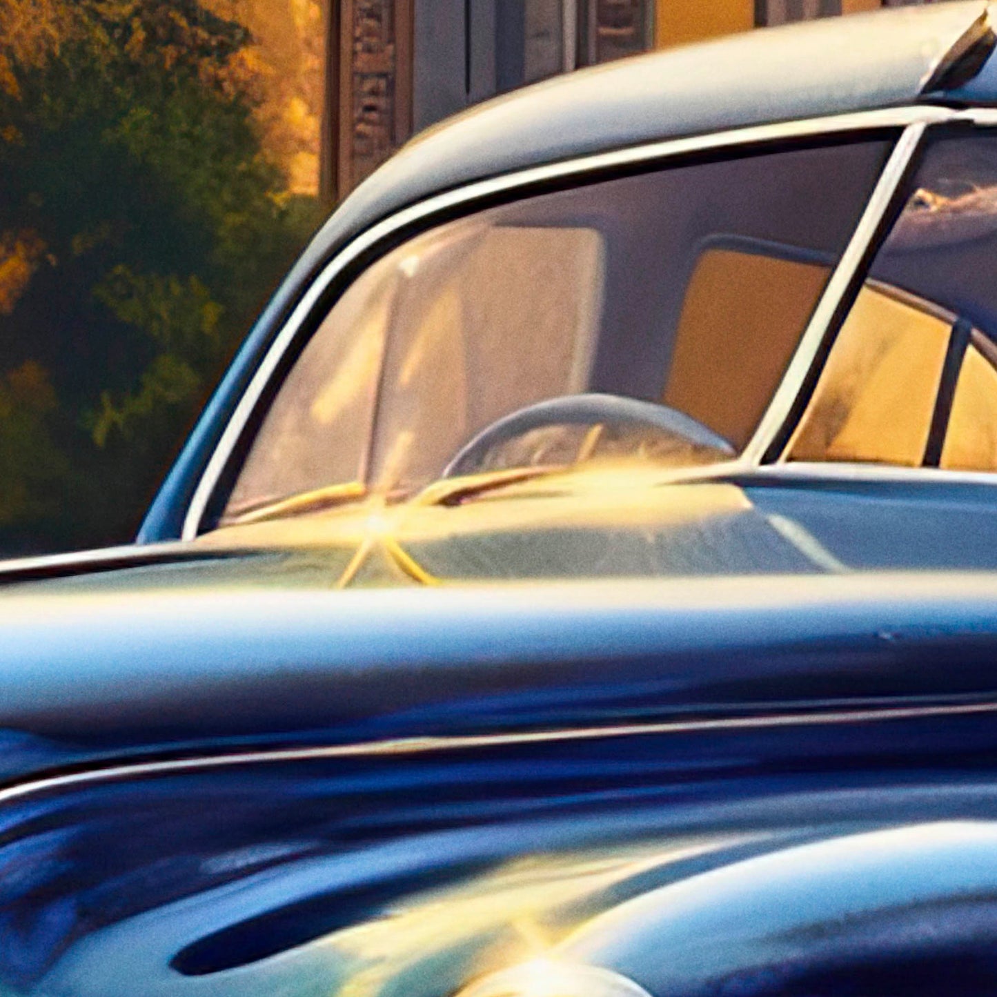 »Sapphire blue 1940S Packard vintage car«