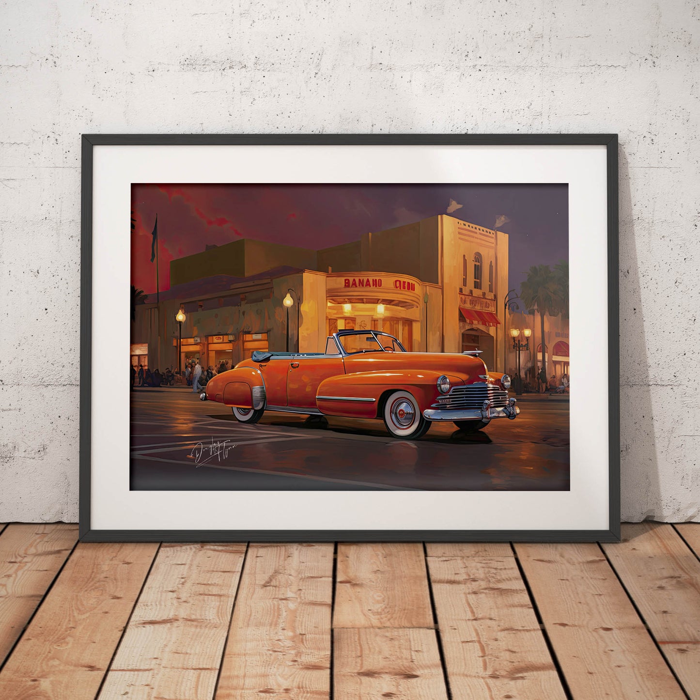 »Tangerine 1940s Convertible vintage car«