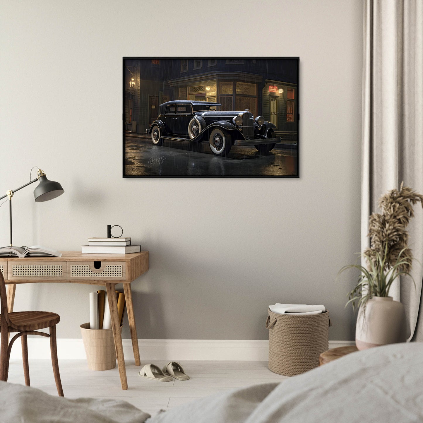 »Black 1920s Duesenberg vintage car«