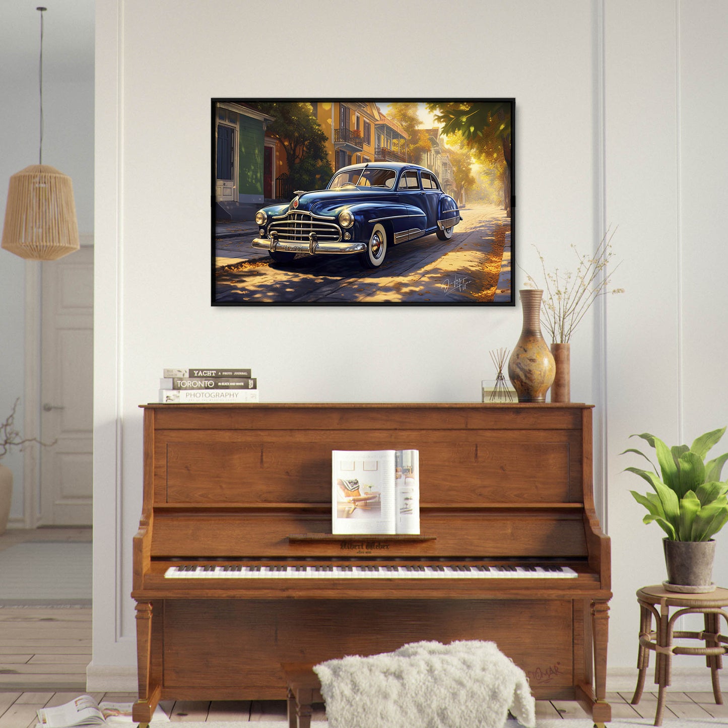 »Sapphire blue 1940S Packard vintage car«