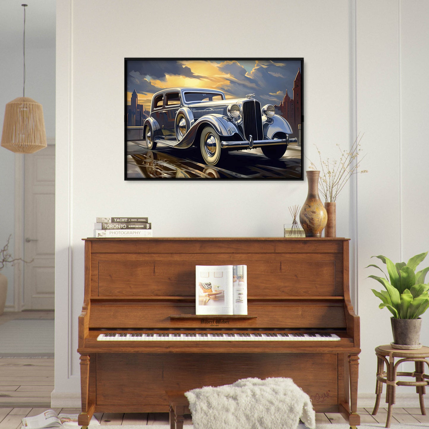 »Silver 1930s Pierce-Arrow Silver Arriw vintage car«