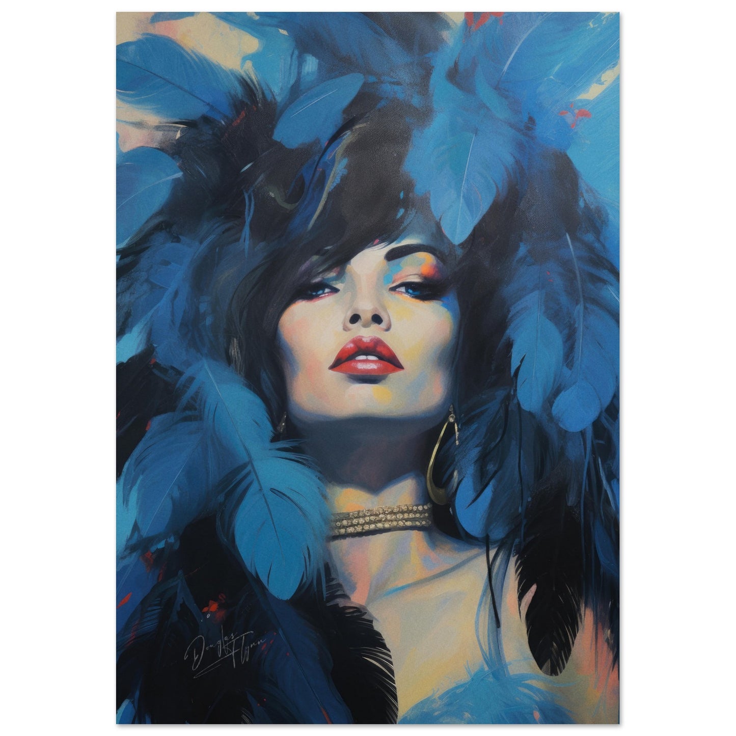 »Hollywood Blue Carneval Girl 1«