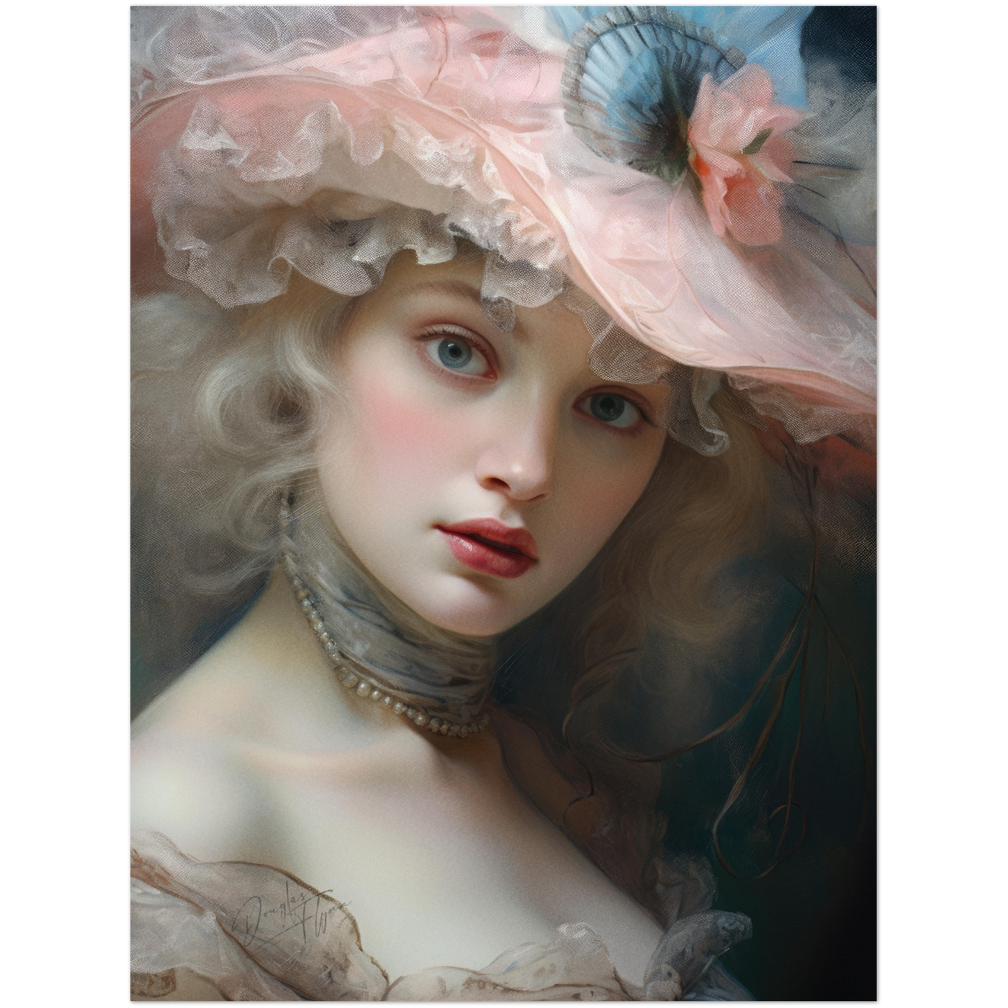 »Mary Rococo Girl Portrait 1«