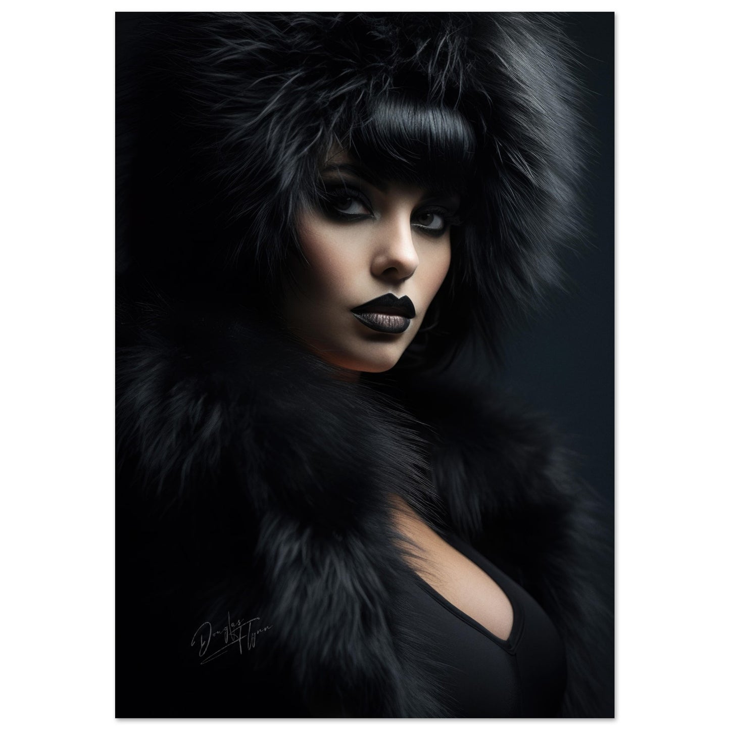 »Girl With Black Fur 3«