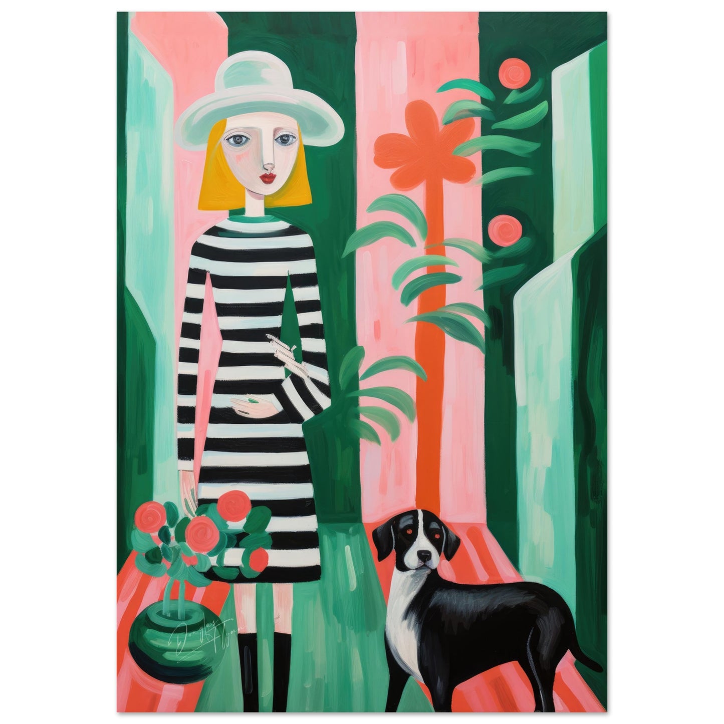 »Cecila and Her Dog«