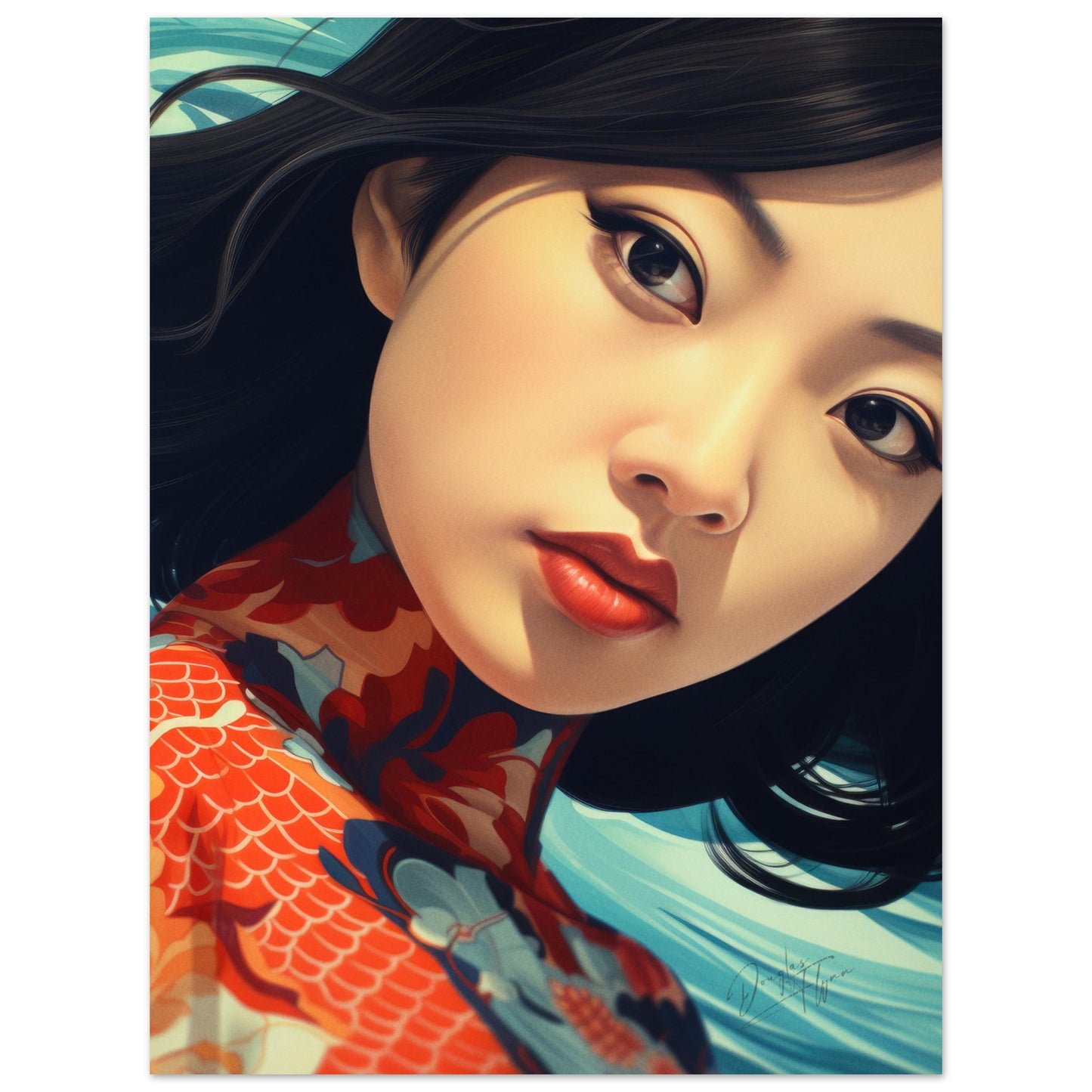 »Oriental Vintage Girl 6«