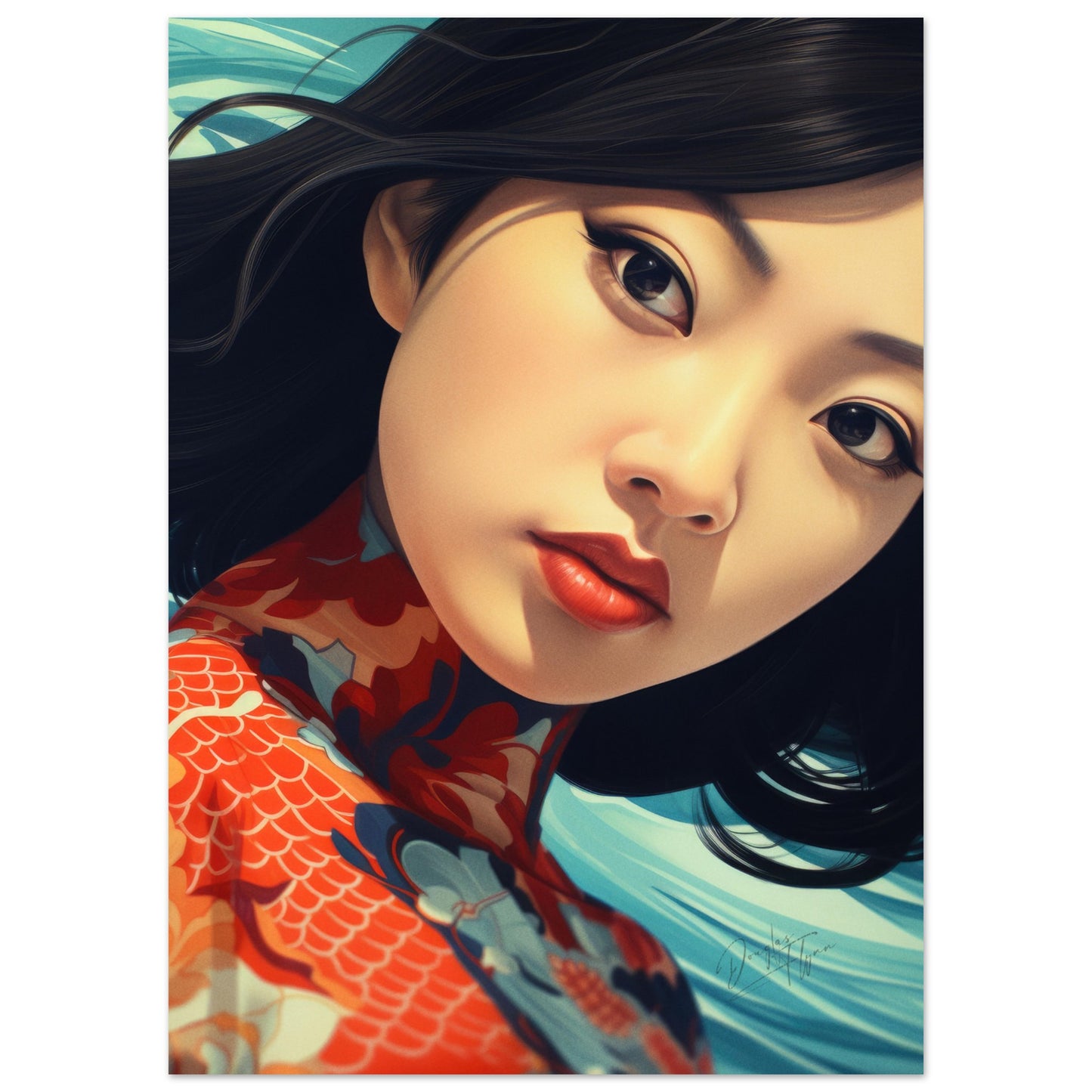 »Oriental Vintage Girl 6«