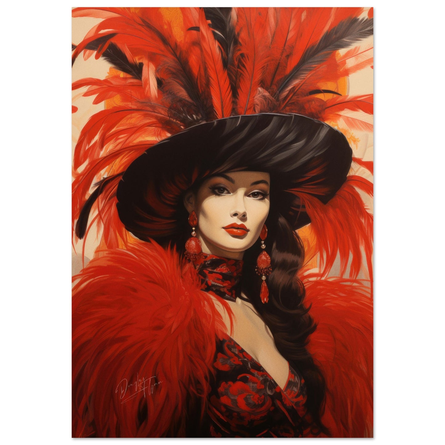 »Hollywood Red Carneval Girl 2«