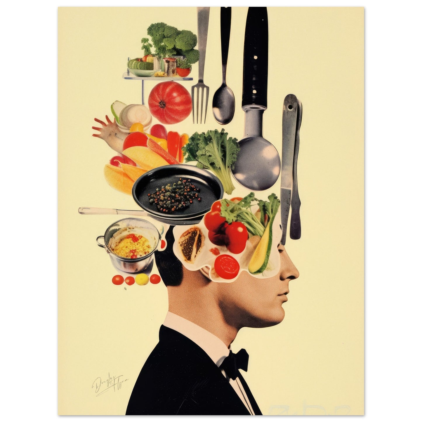 »Man Thinking of Food 1«