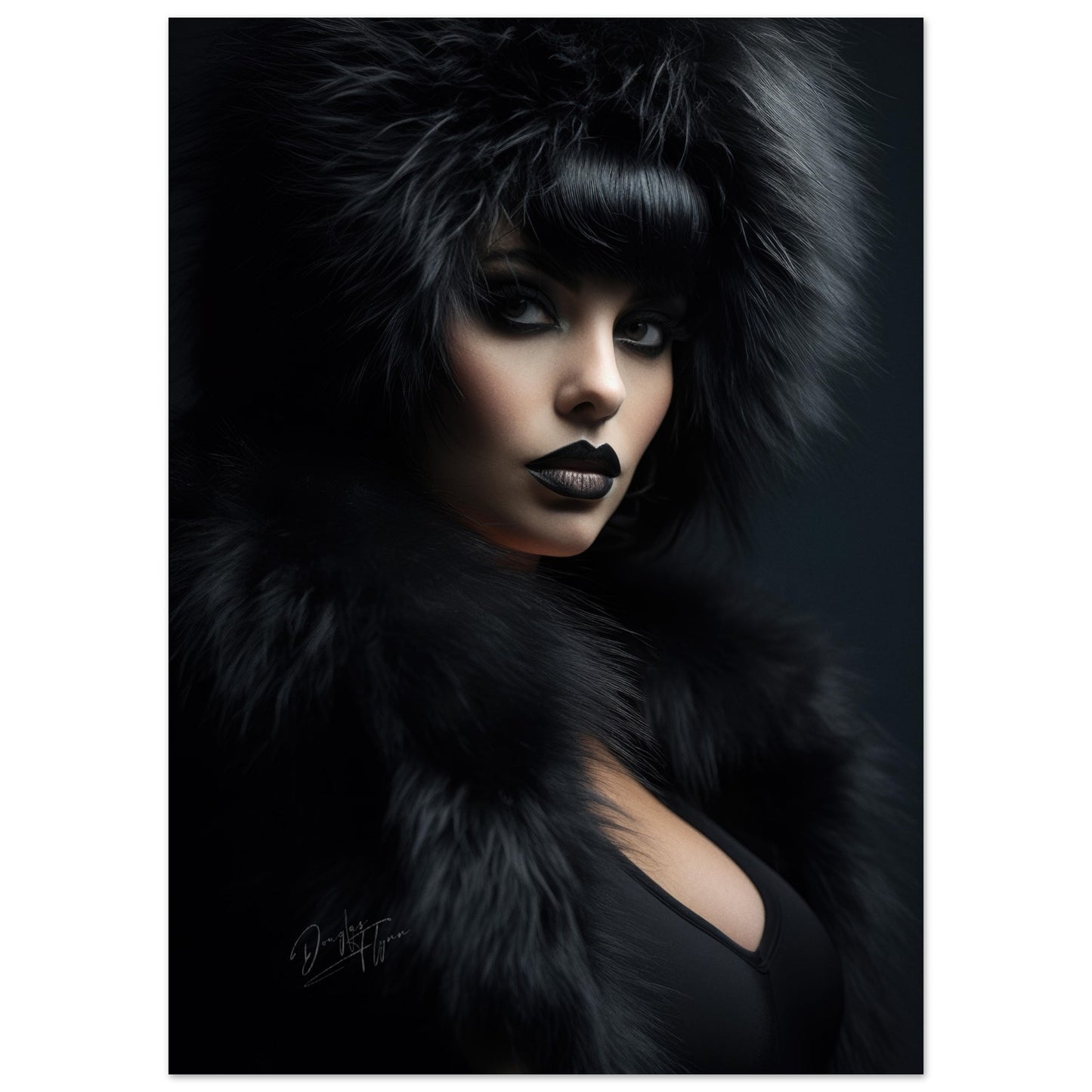 »Girl With Black Fur 3«