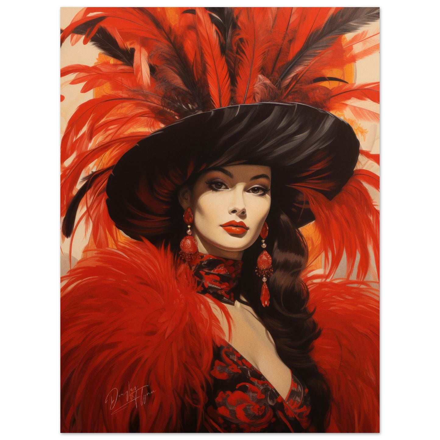 »Hollywood Red Carneval Girl 2«