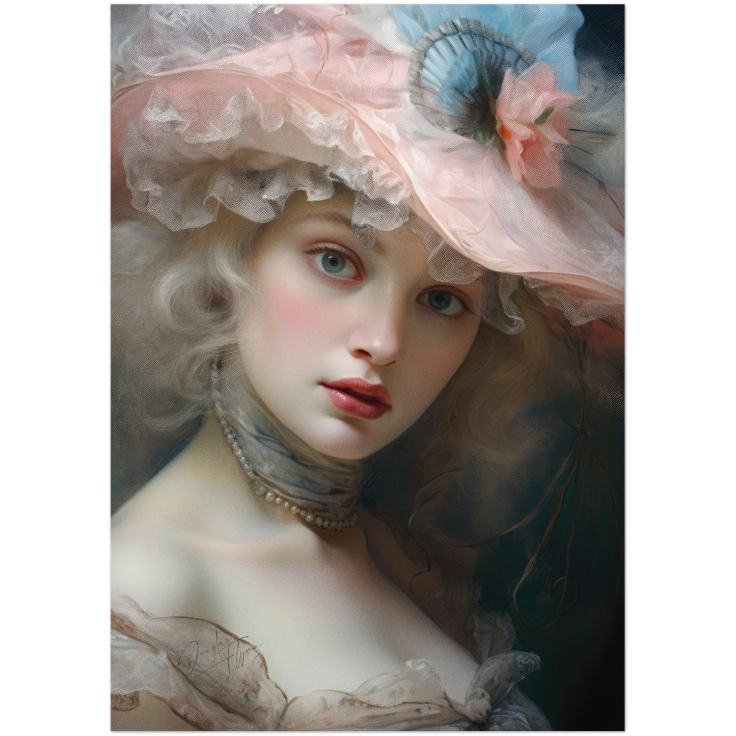 »Mary Rococo Girl Portrait 1«