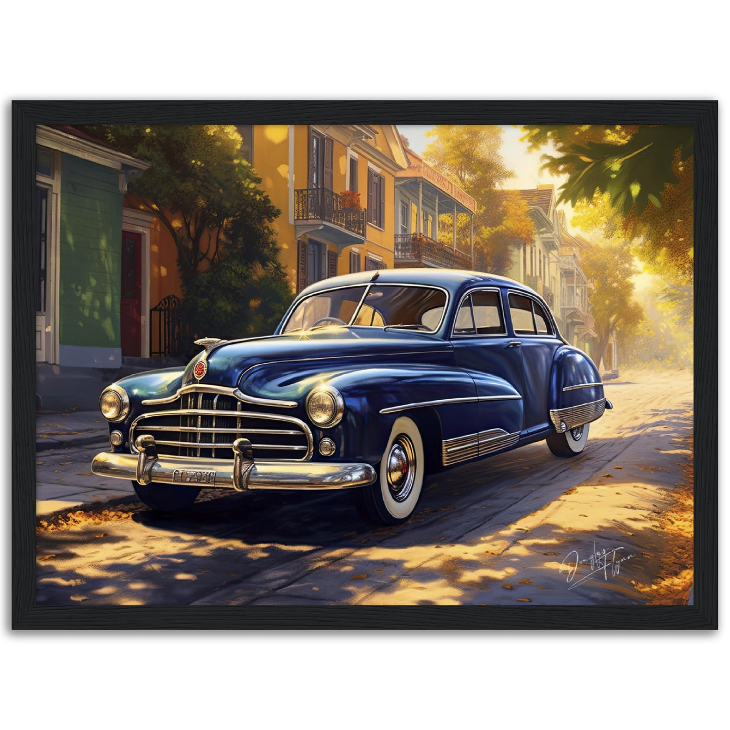 »Sapphire blue 1940S Packard vintage car«