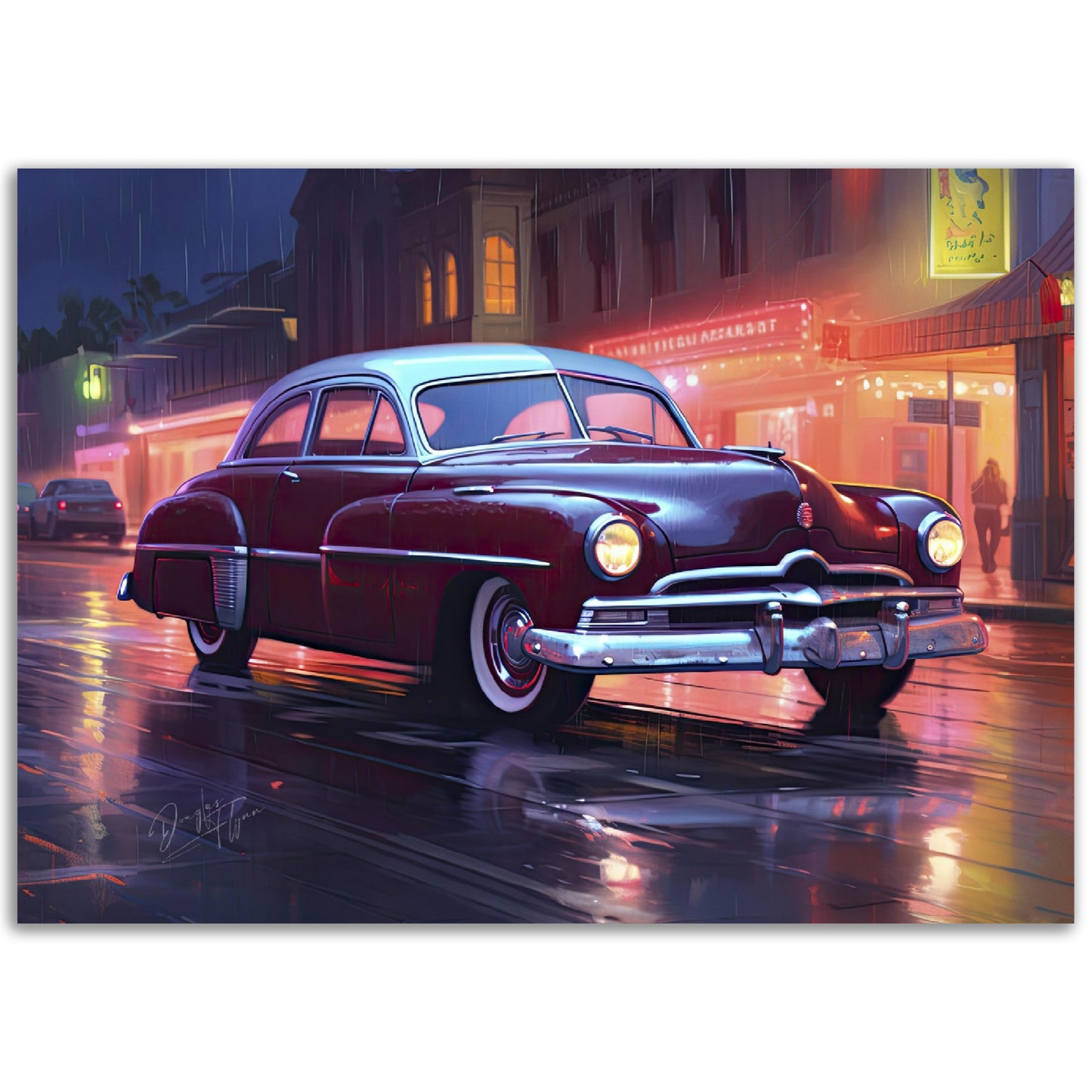 »Cherry red 1950 vintage Coupe«