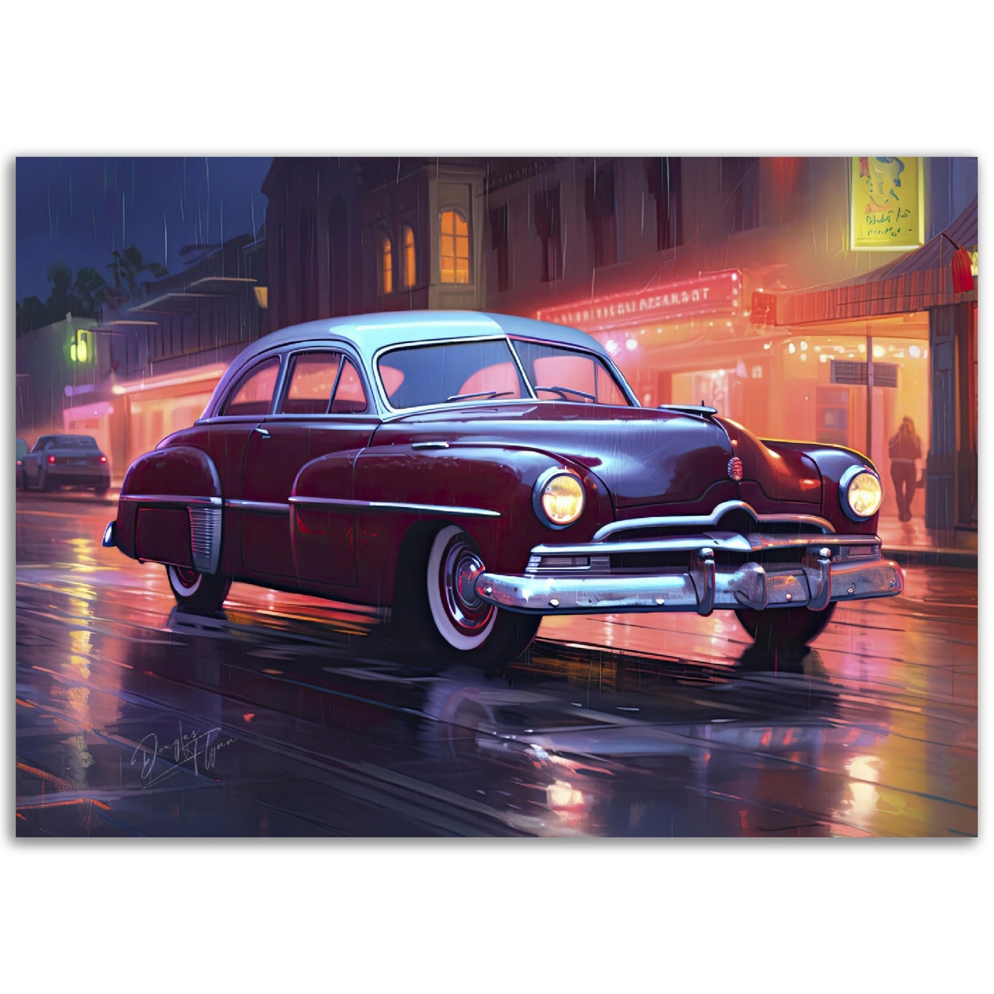 »Cherry red 1950 vintage Coupe«