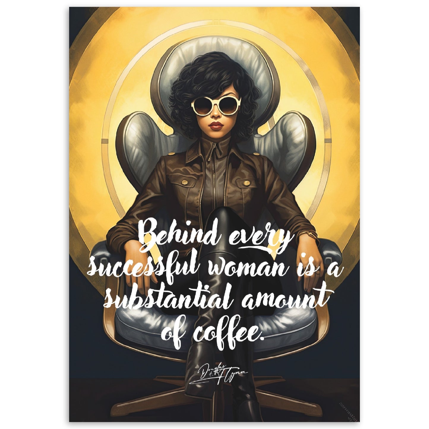 »Behind every successful woman is a substantial amount of coffee«