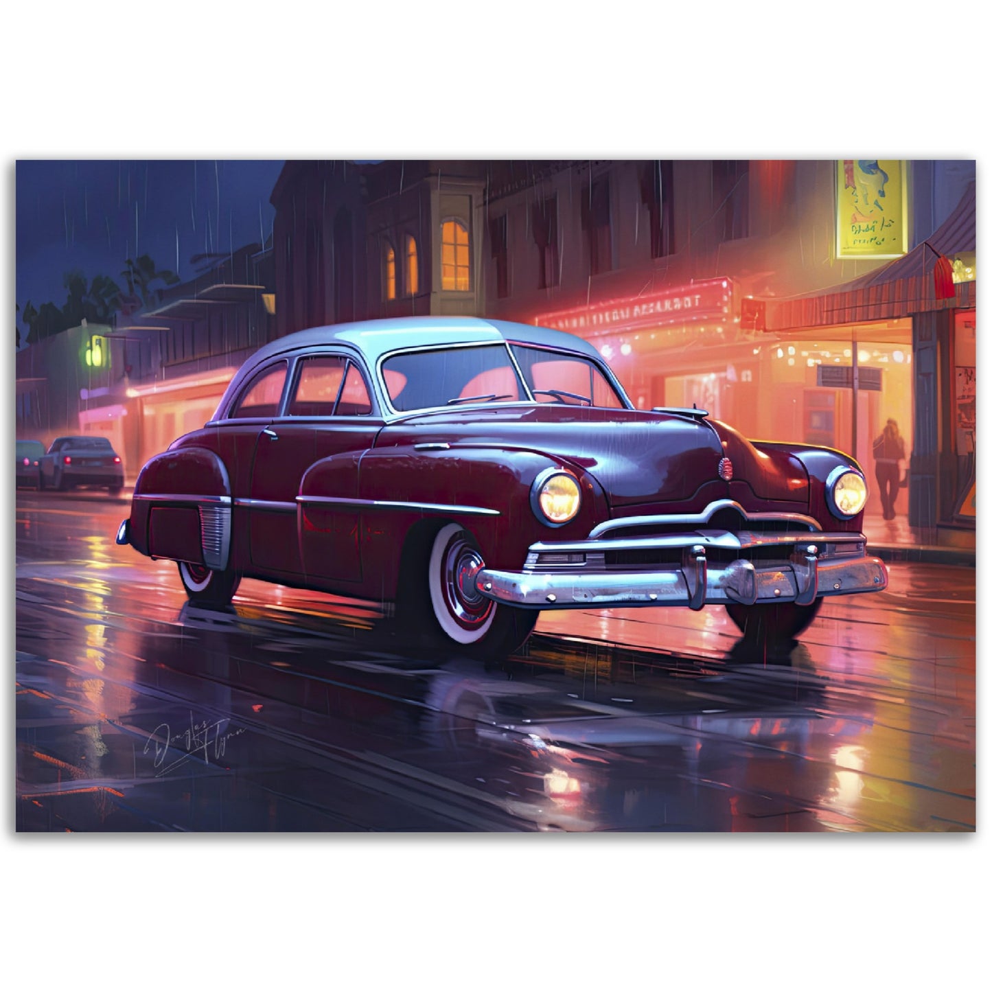 »Cherry red 1950 vintage Coupe«