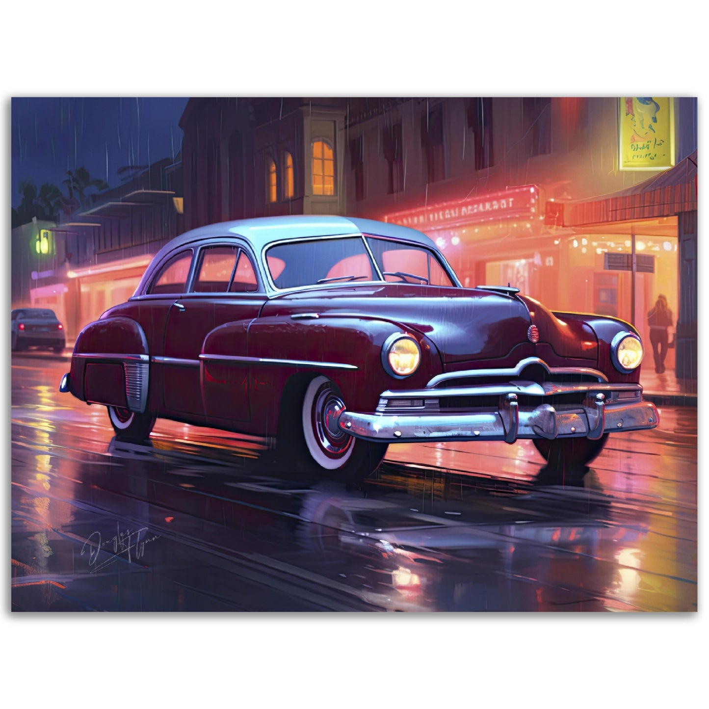 »Cherry red 1950 vintage Coupe«
