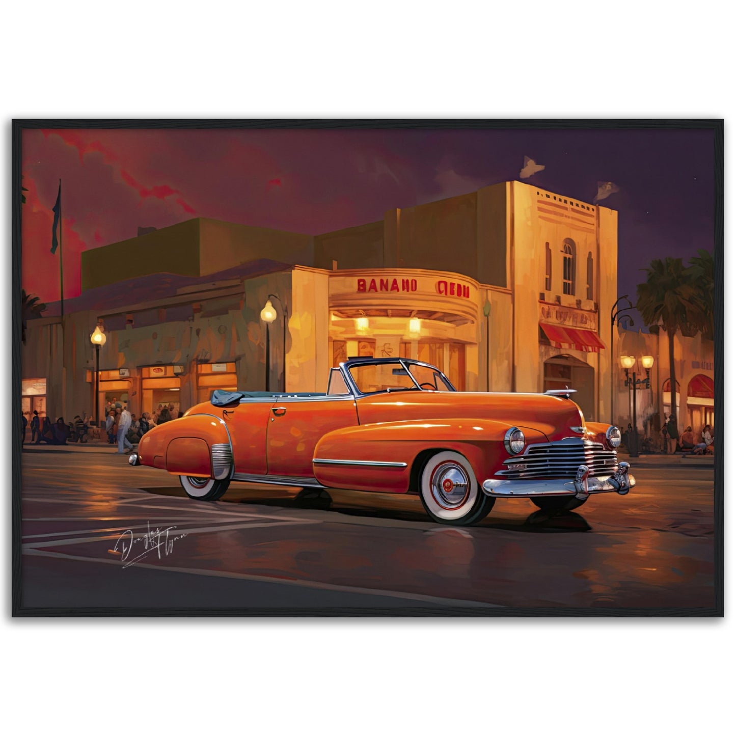 »Tangerine 1940s Convertible vintage car«