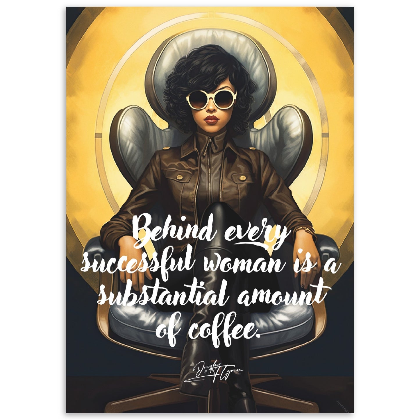 »Behind every successful woman is a substantial amount of coffee«