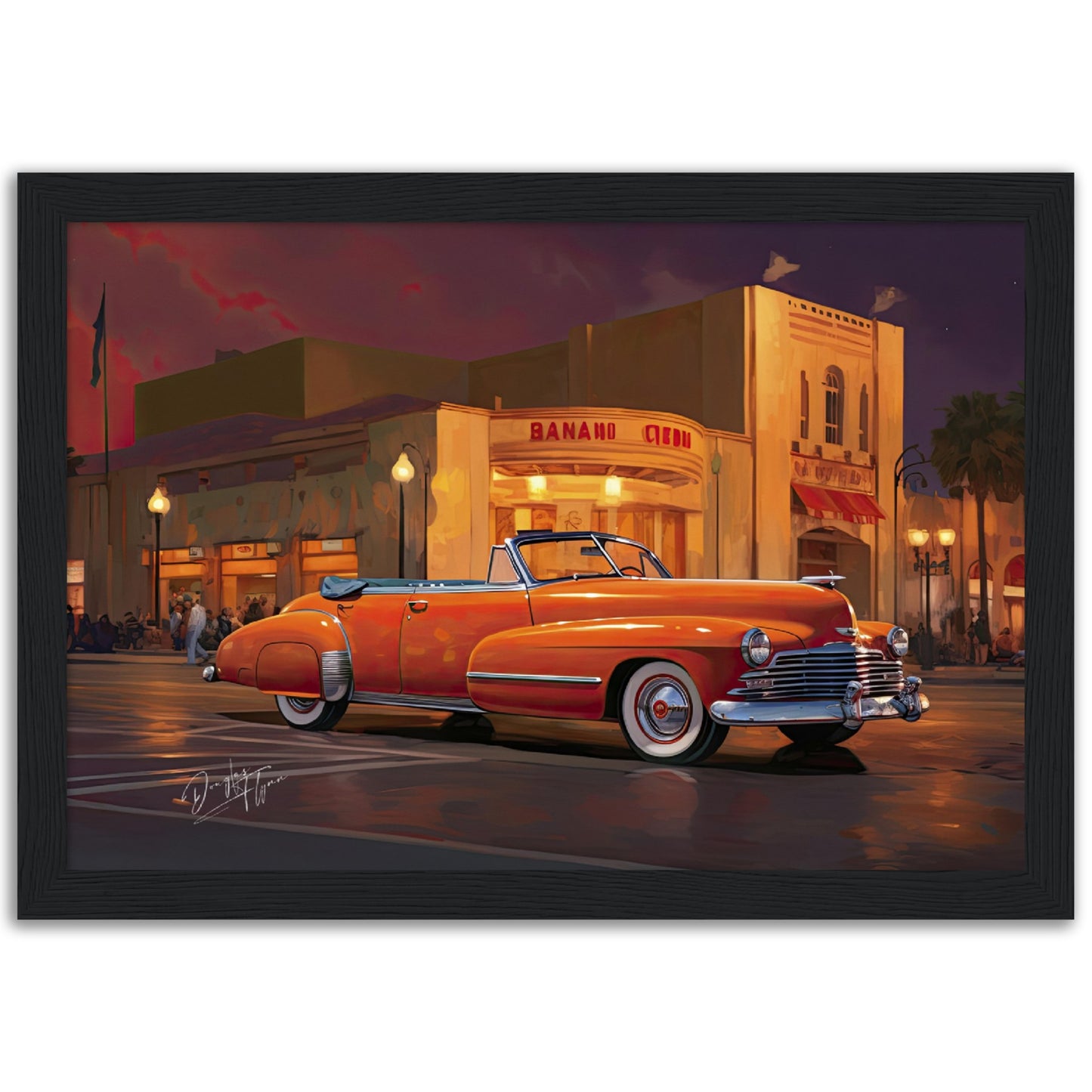 »Tangerine 1940s Convertible vintage car«