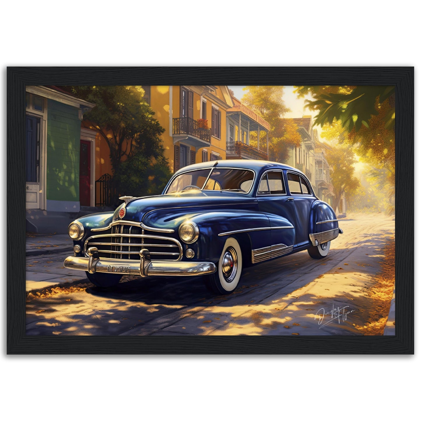 »Sapphire blue 1940S Packard vintage car«