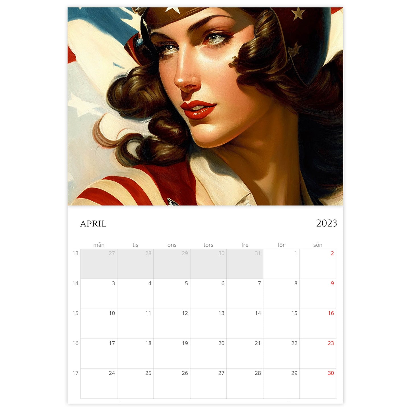 »Classic Super Women 2023«, väggkalender