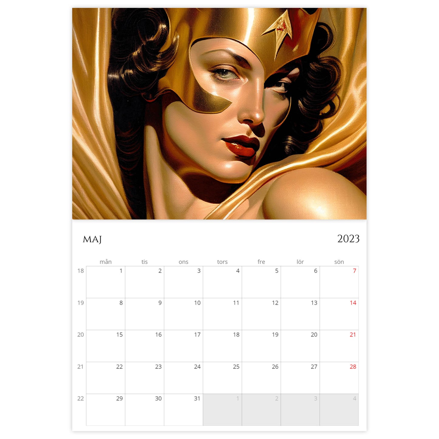 »Classic Super Women 2023«, väggkalender