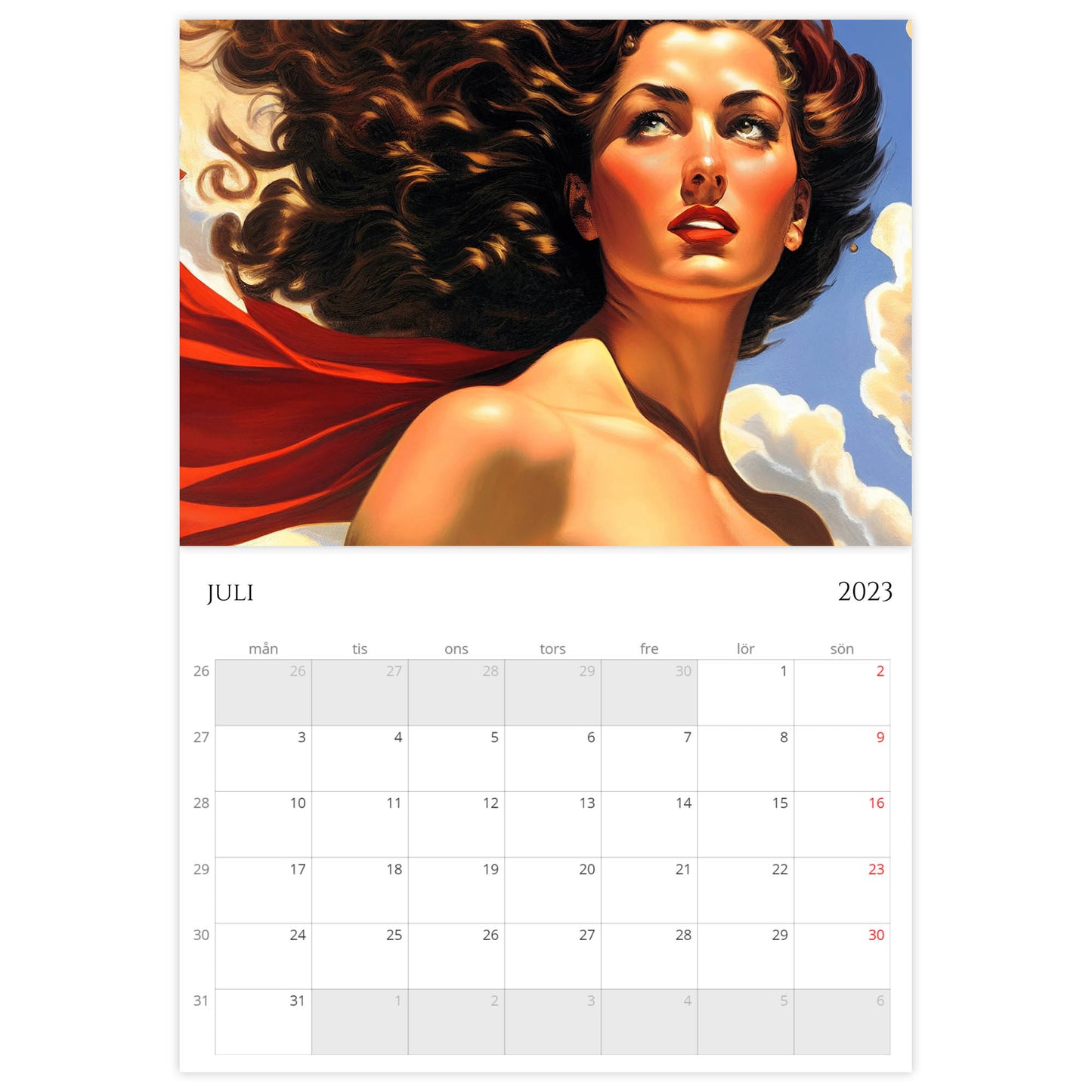»Classic Super Women 2023«, väggkalender