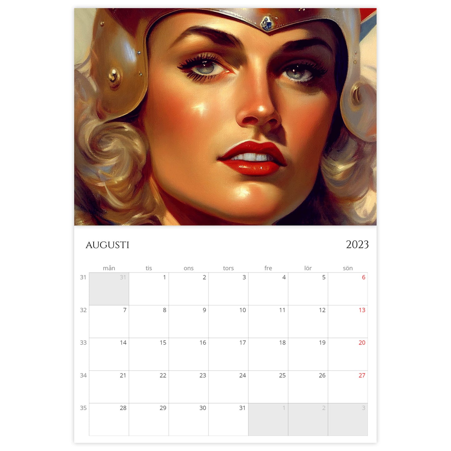 »Classic Super Women 2023«, väggkalender