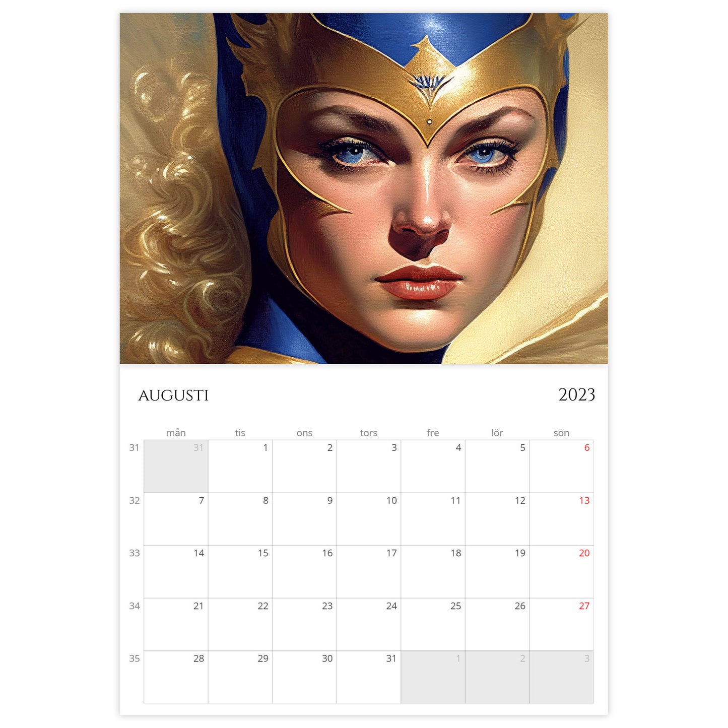 »Classic Super Women 2023«, väggkalender