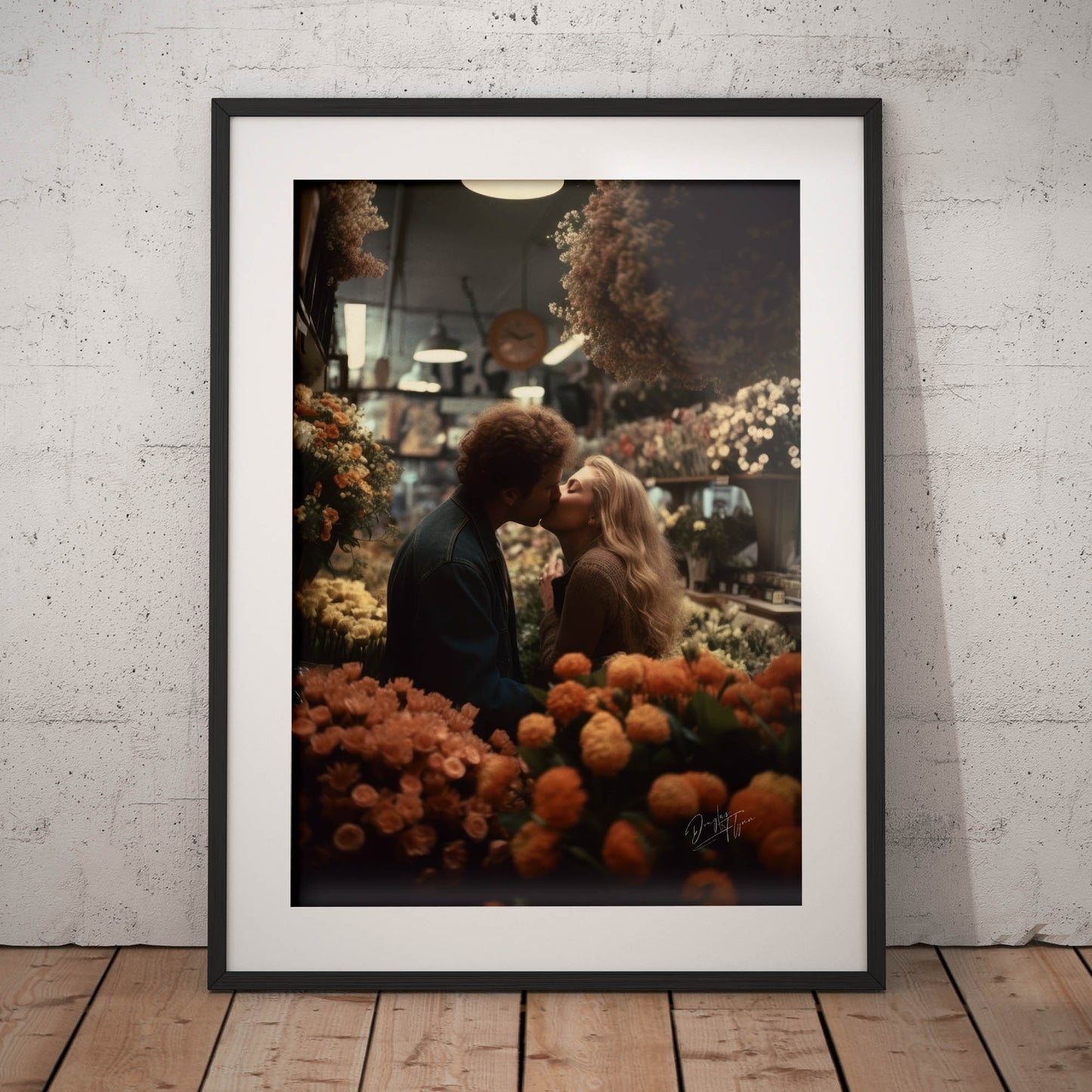 »Love's First Kiss« retroposter
