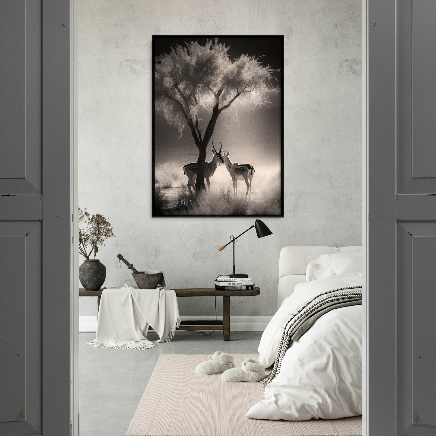 »Antelopes In Relaxing In TheShade« poster