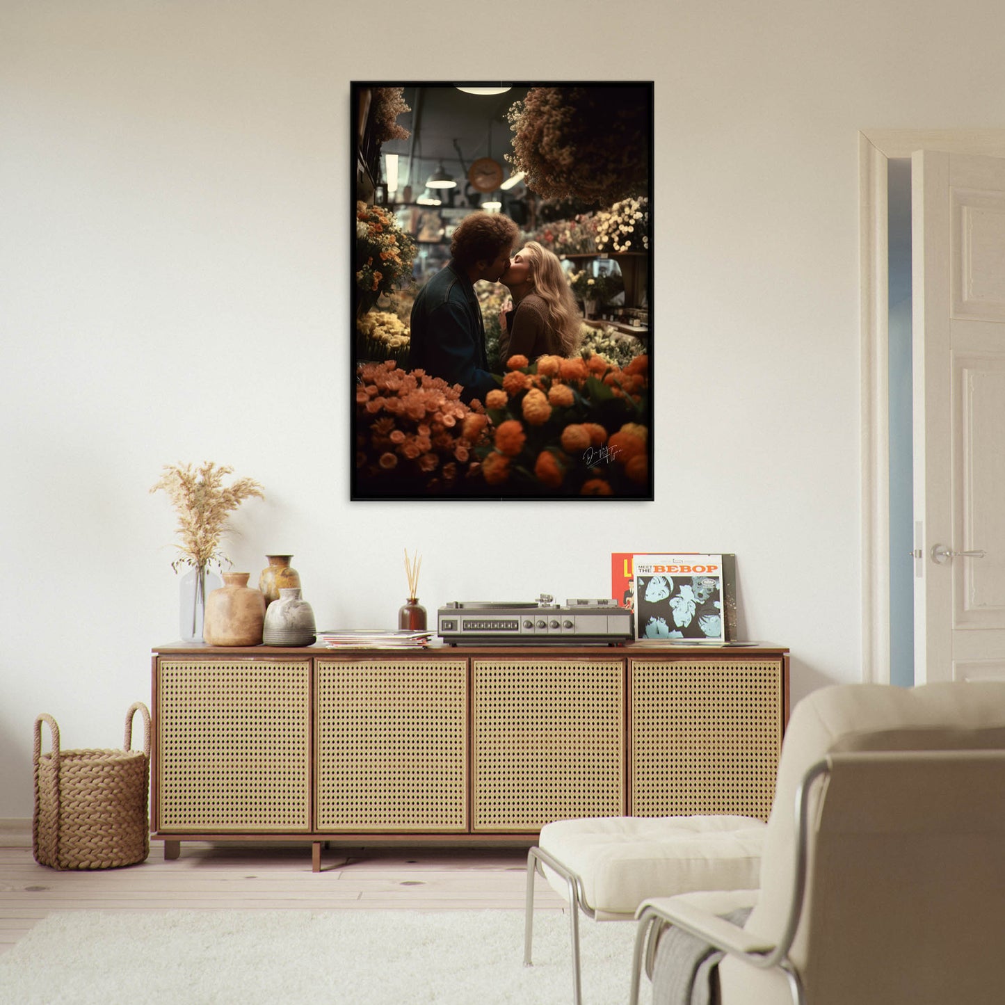 »Love's First Kiss« retroposter