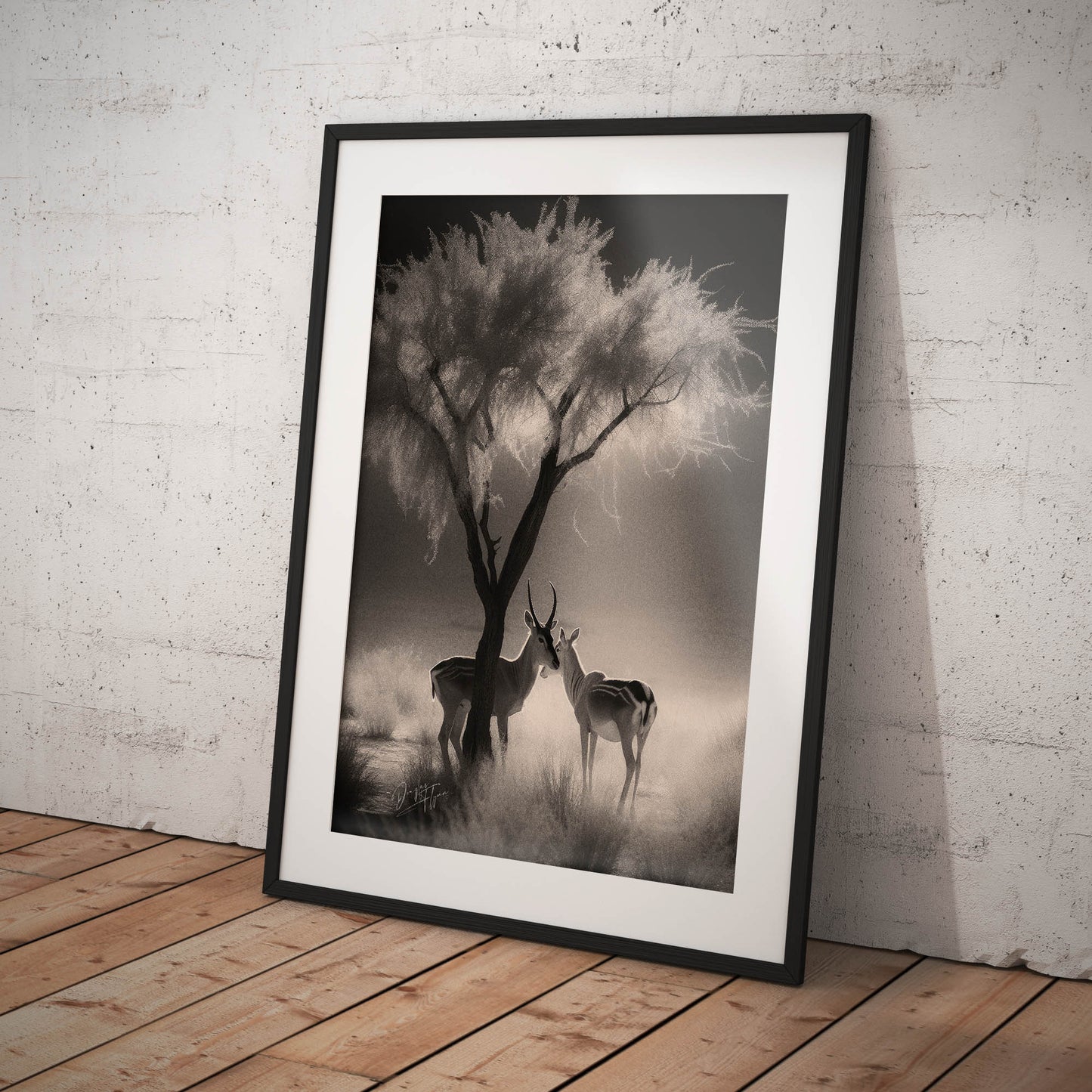 »Antelopes In Relaxing In TheShade« poster