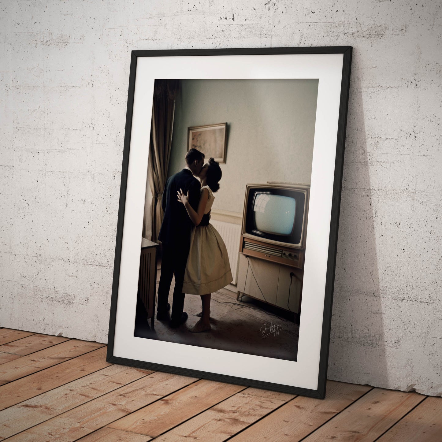 »Kiss and Say I Do« retroposter