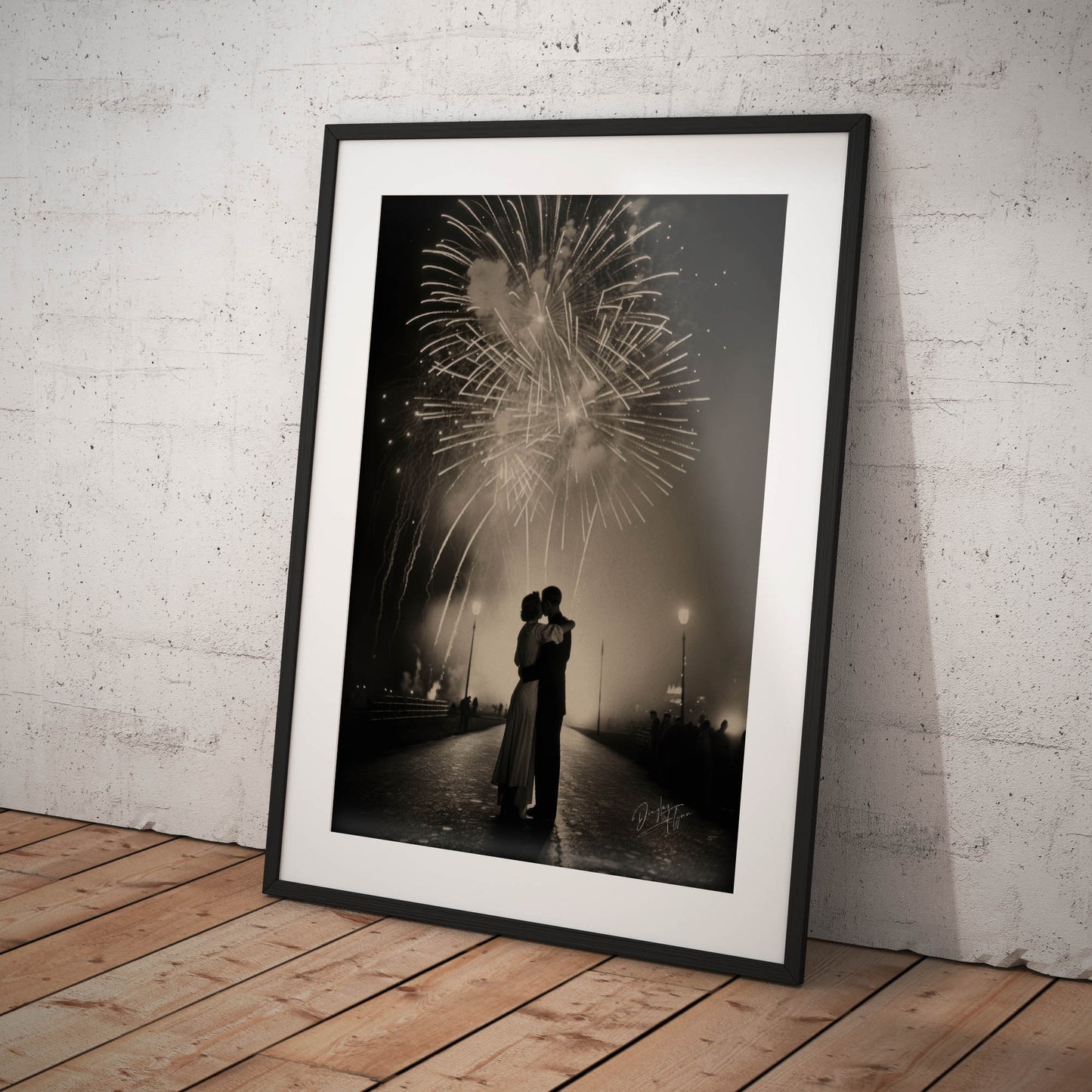 »The Kiss That Started it All« retroposter