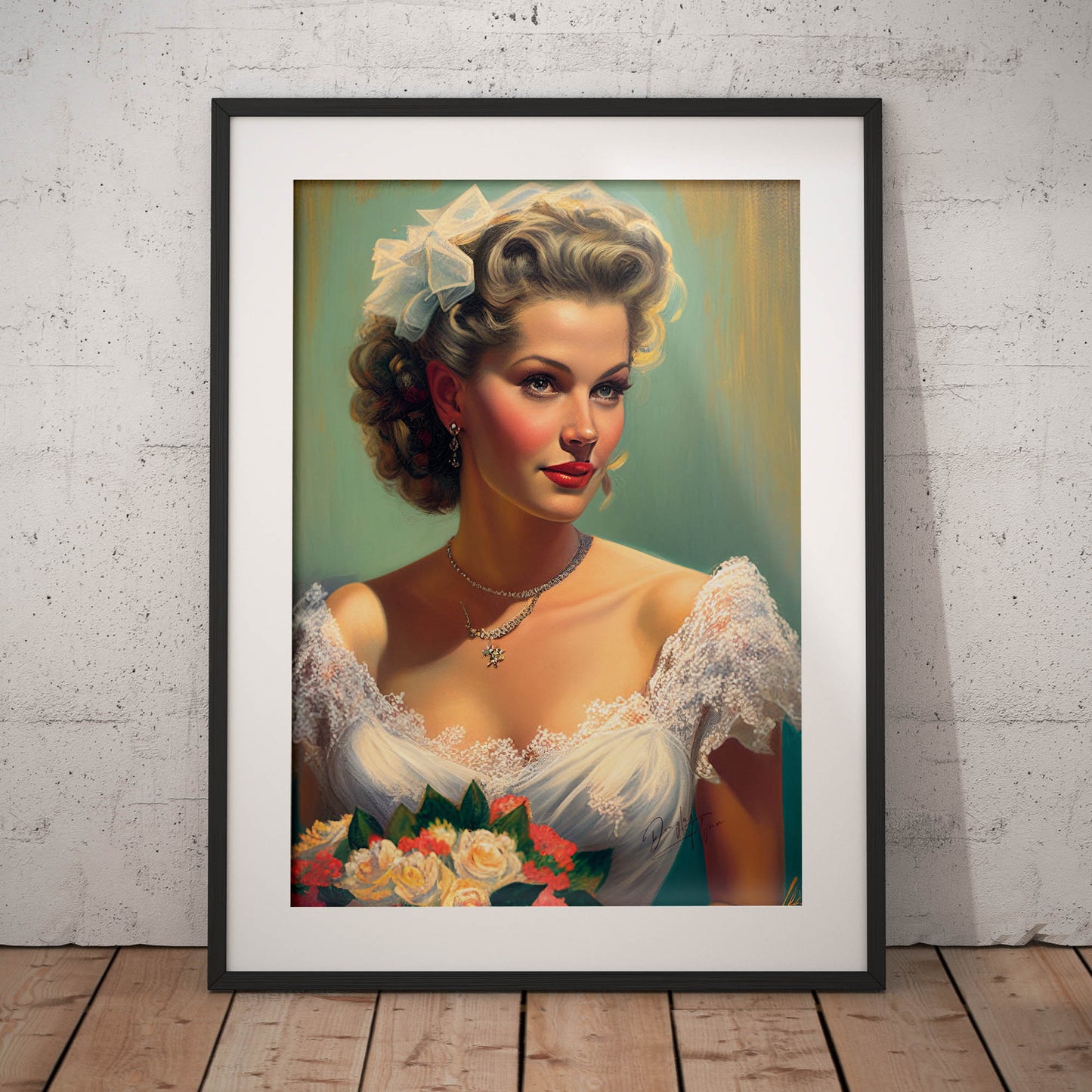 »Vintage Wedding Dreams« retro poster