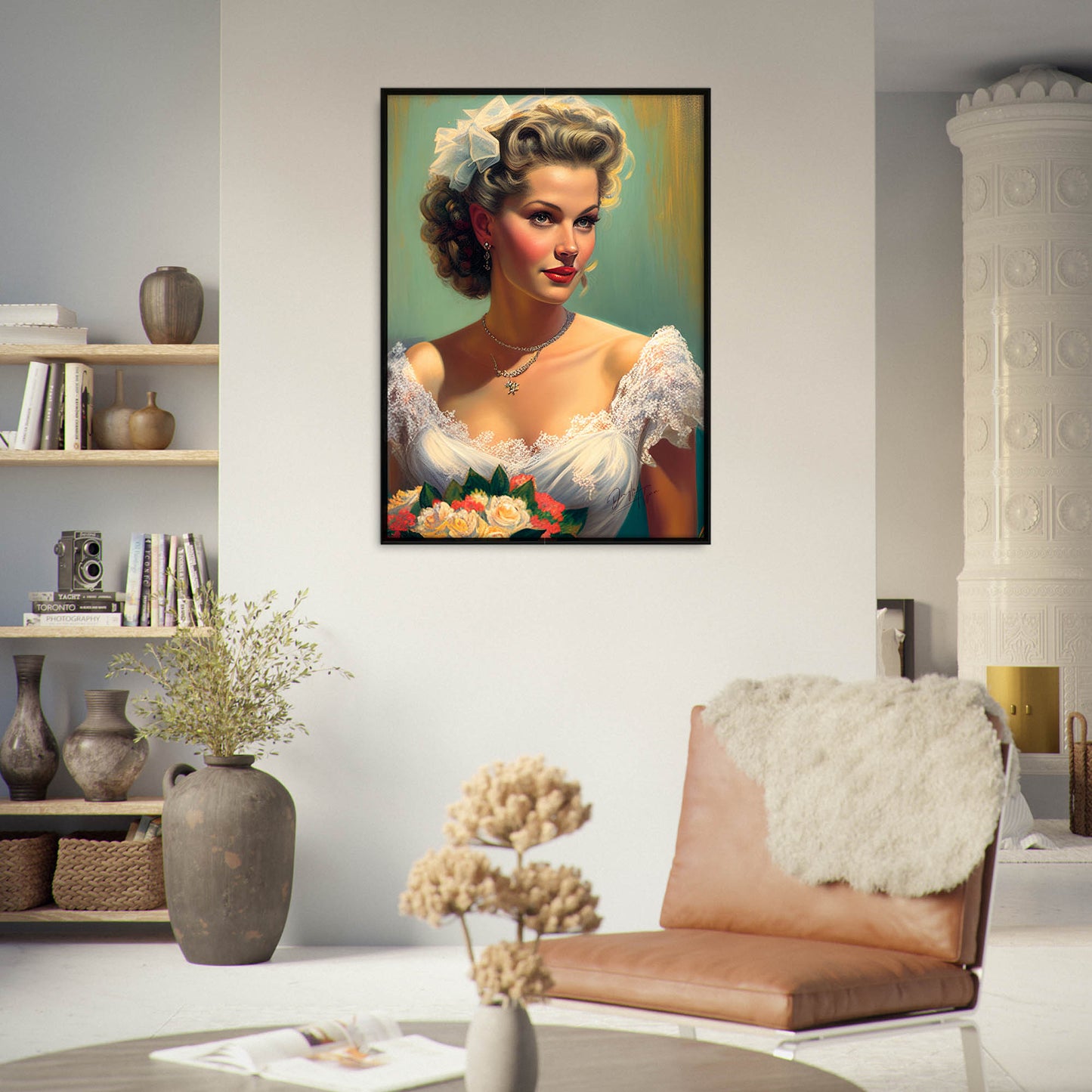 »Vintage Wedding Dreams« retro poster