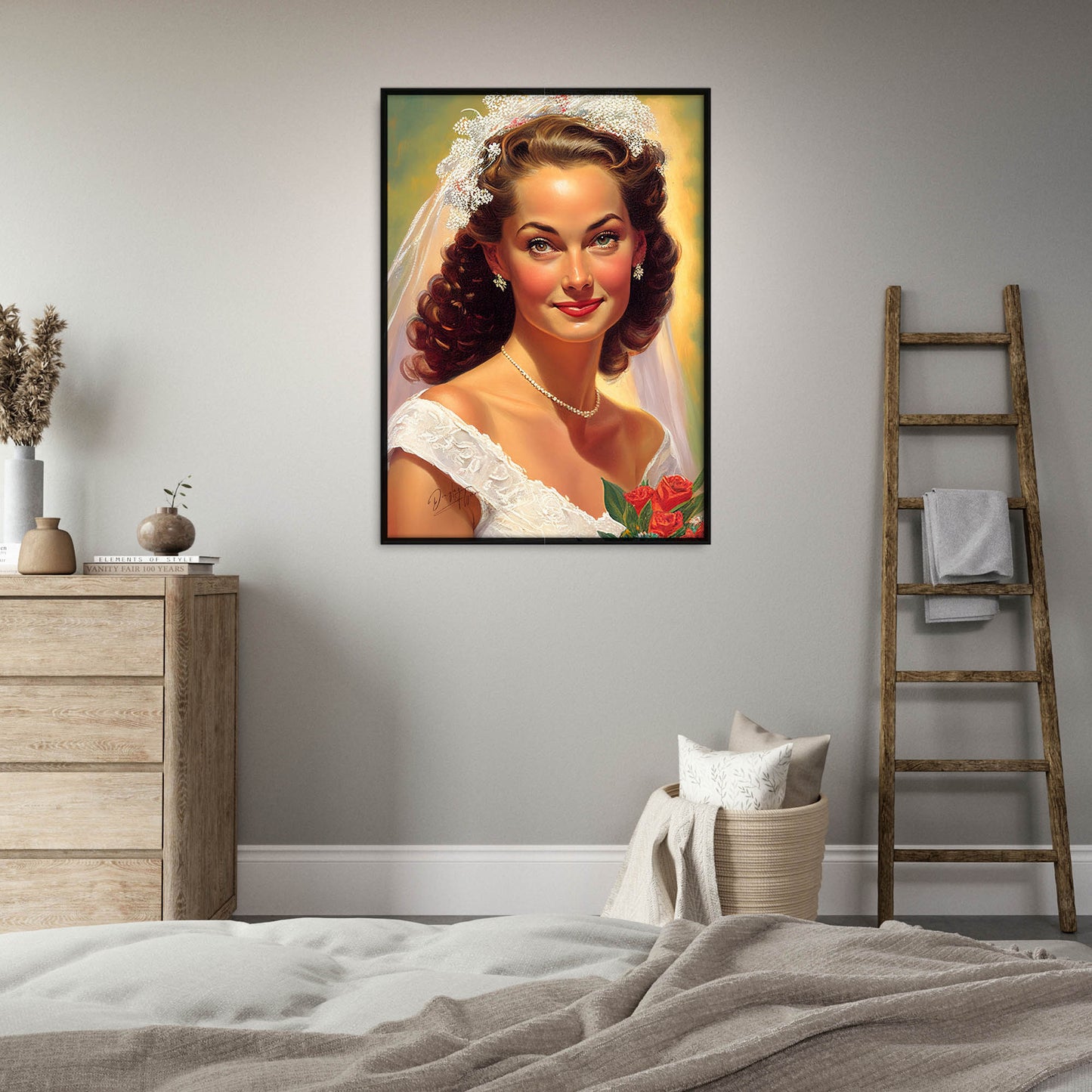 »Wedding Blissful Moments« retro poster