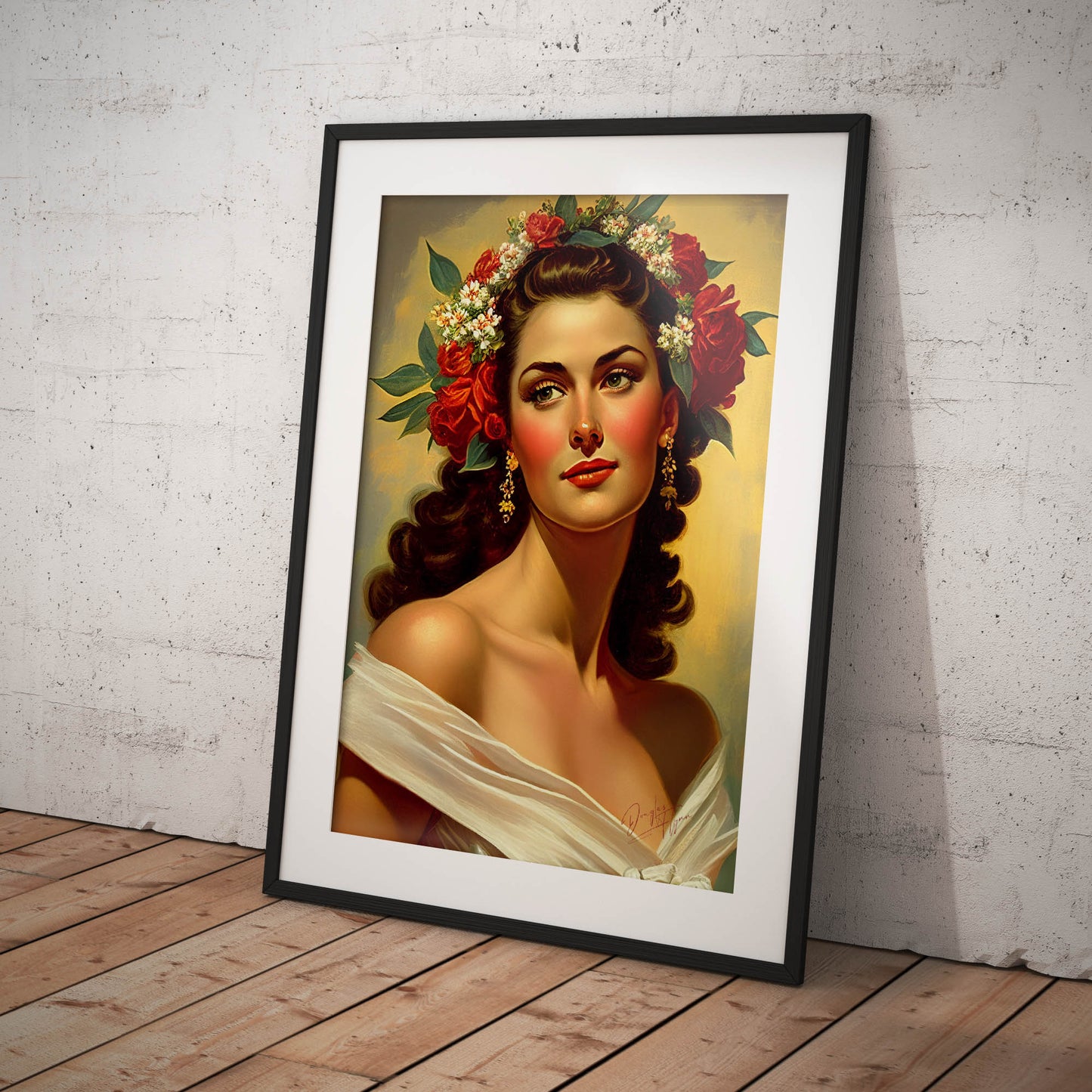 »Blissful Moments« retro poster