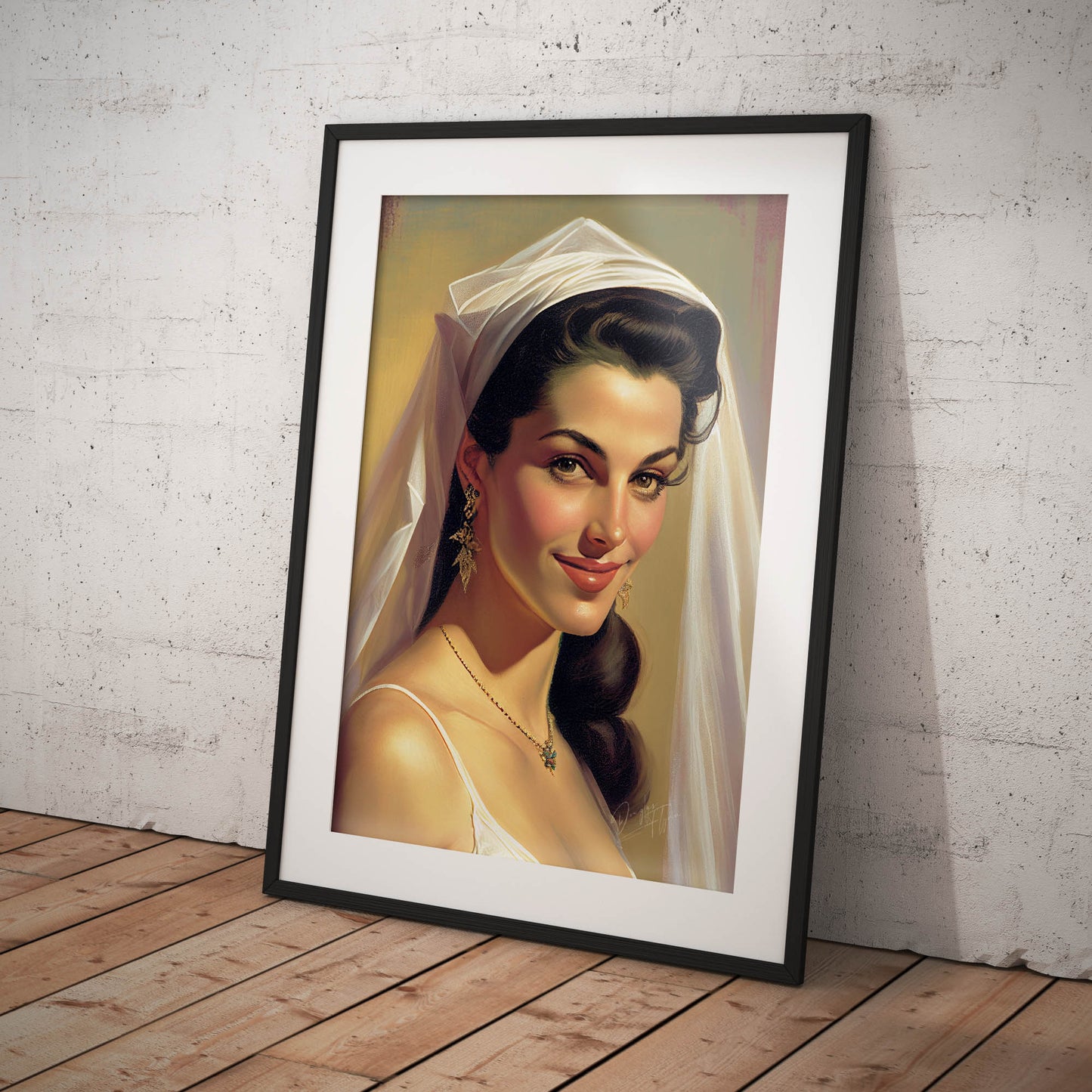 »Bridal Beauty and Style« retro poster