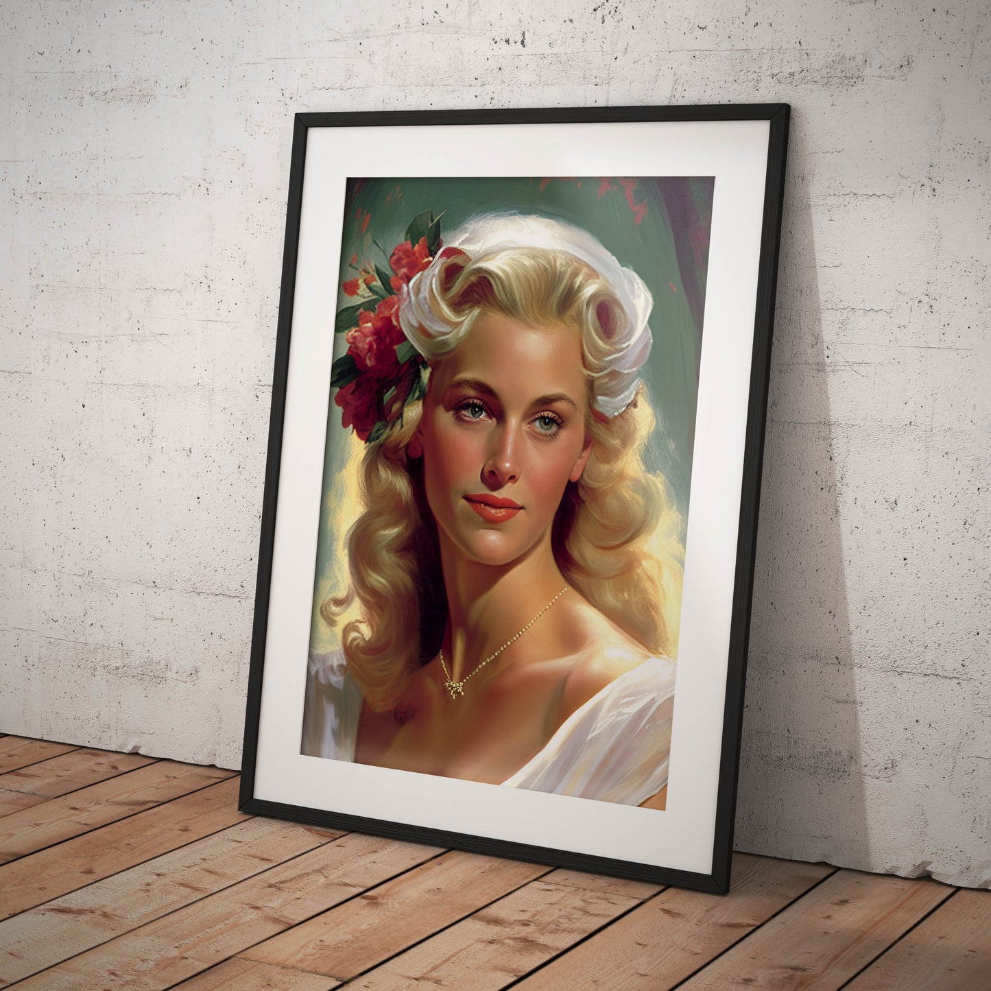 »Charming Wedding« retro poster