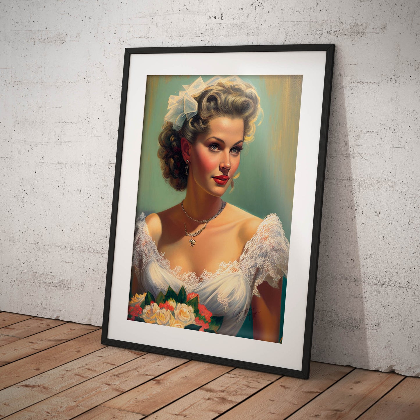 »Vintage Wedding Dreams« retro poster