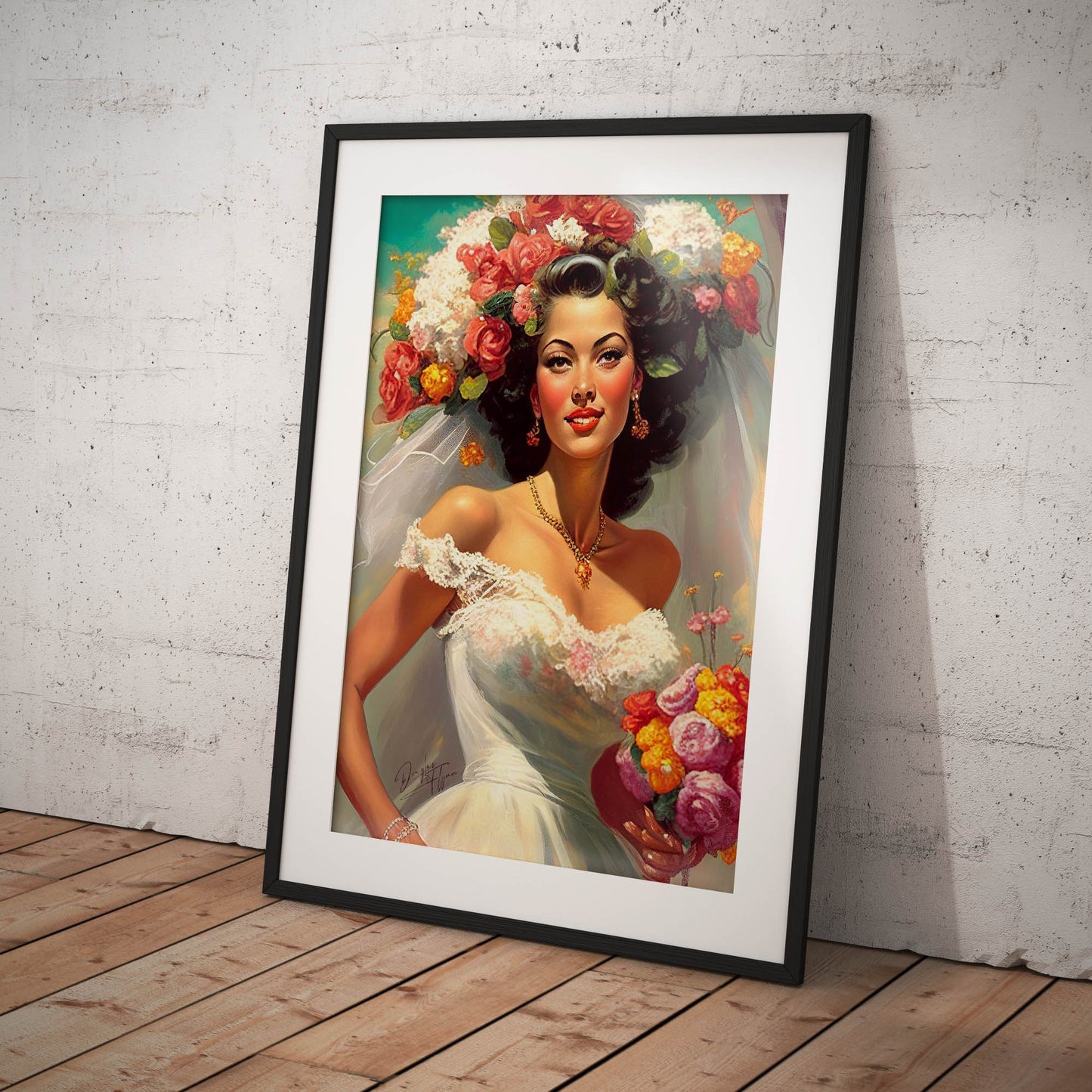 »Vintage Weddings« retro poster